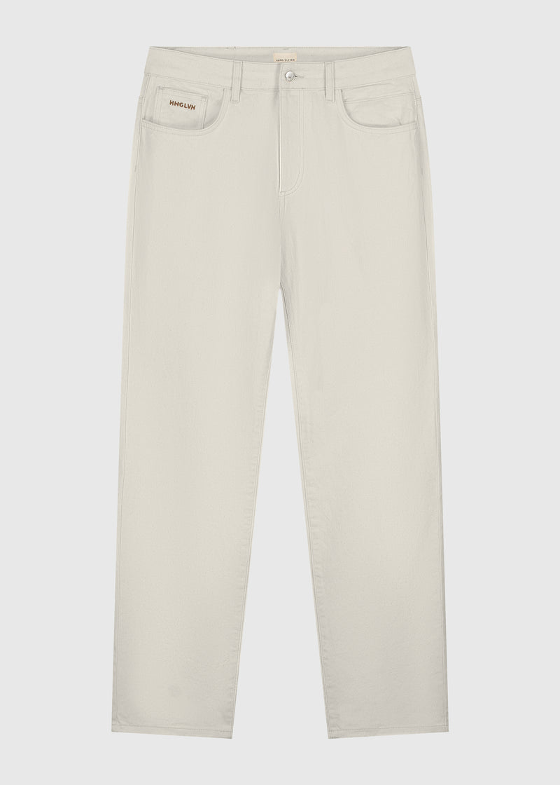 The Premium Straight Jeans - Oatmeal