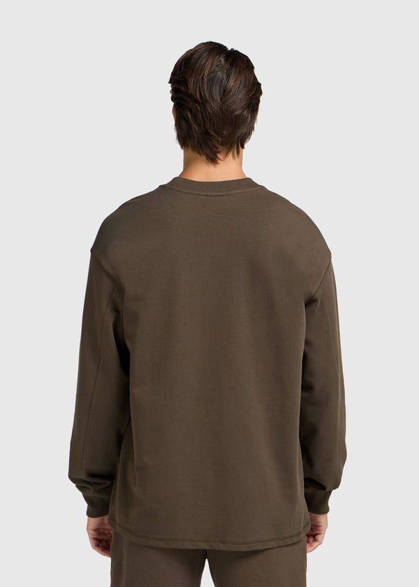 Vintage Washed Heavy Longsleeve - Brown