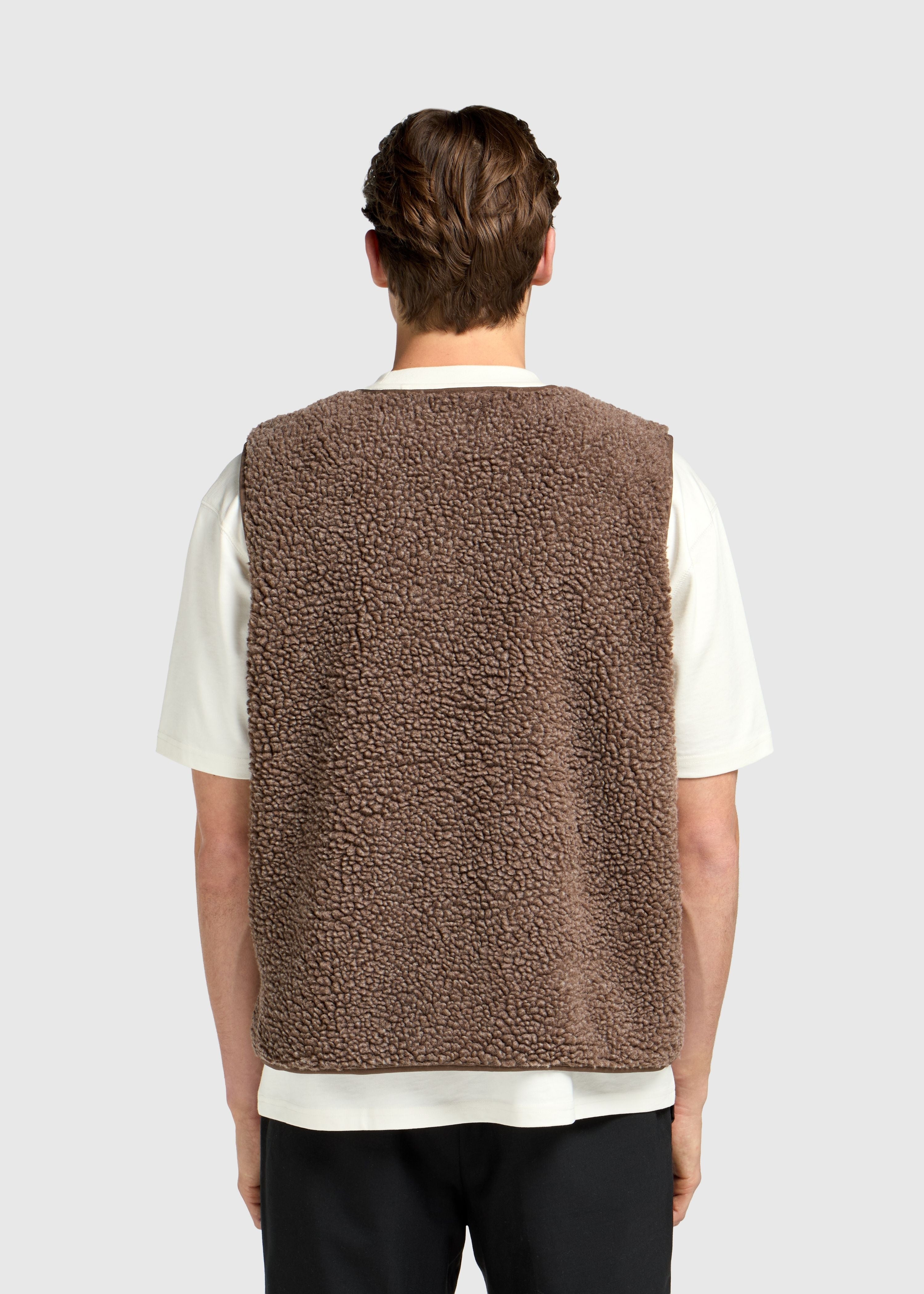 Premium Teddy Vest - Brown