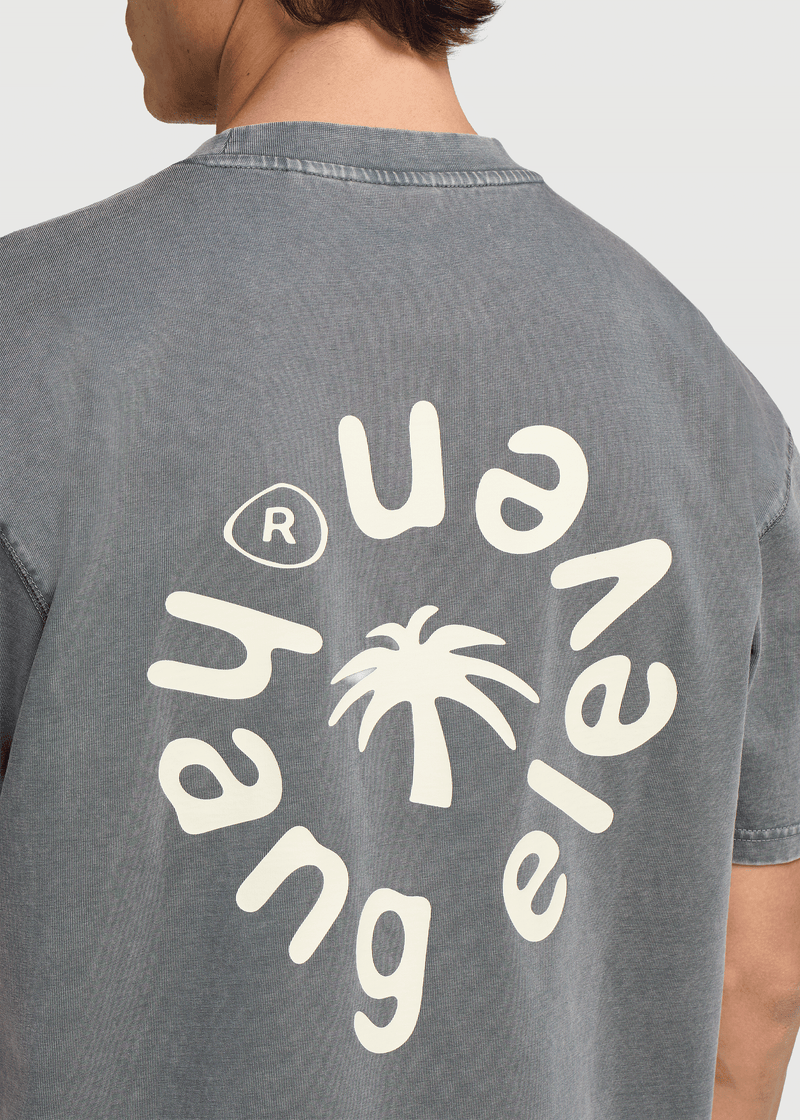 Palm Tee – Washed Grey