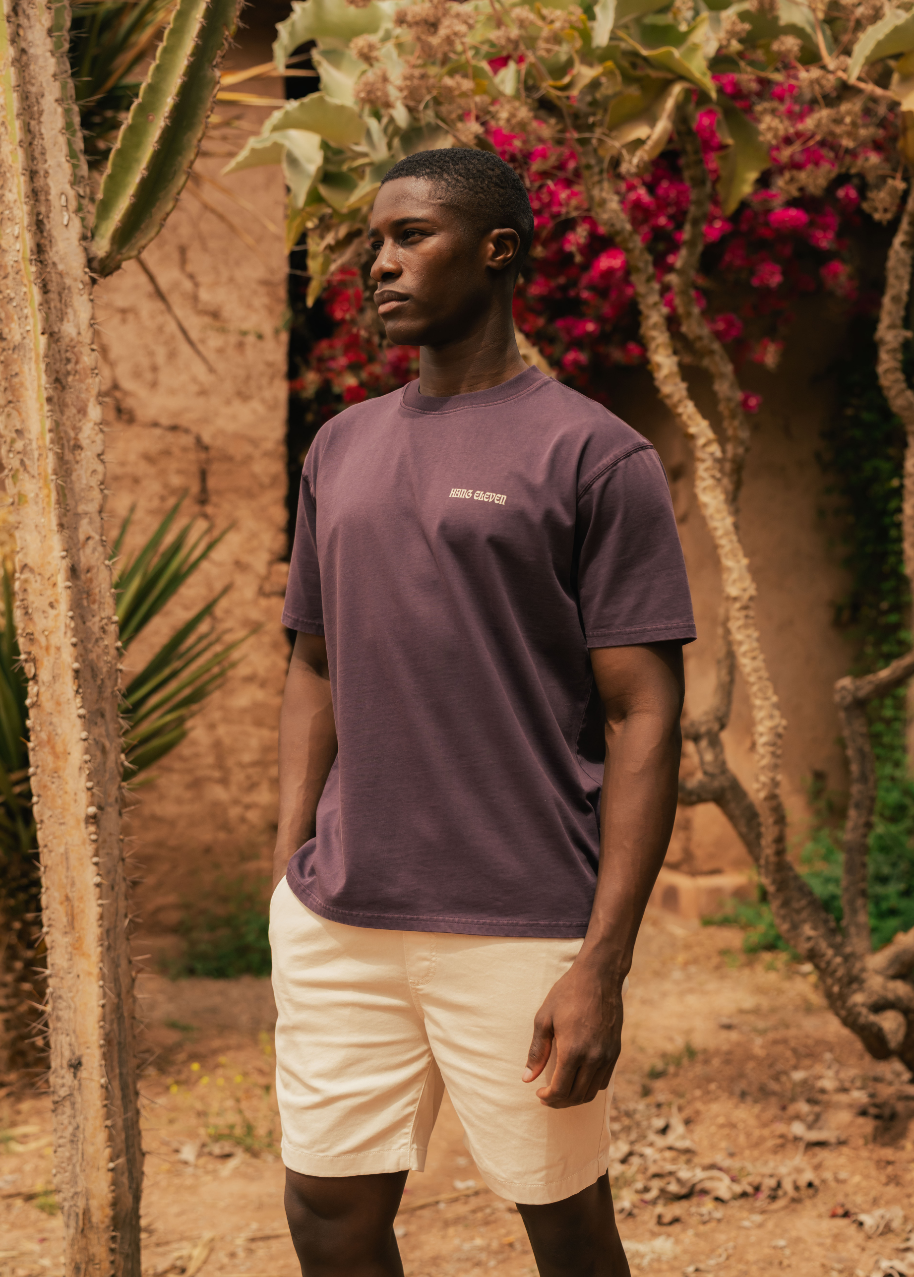 Square Tee - Washed Purple