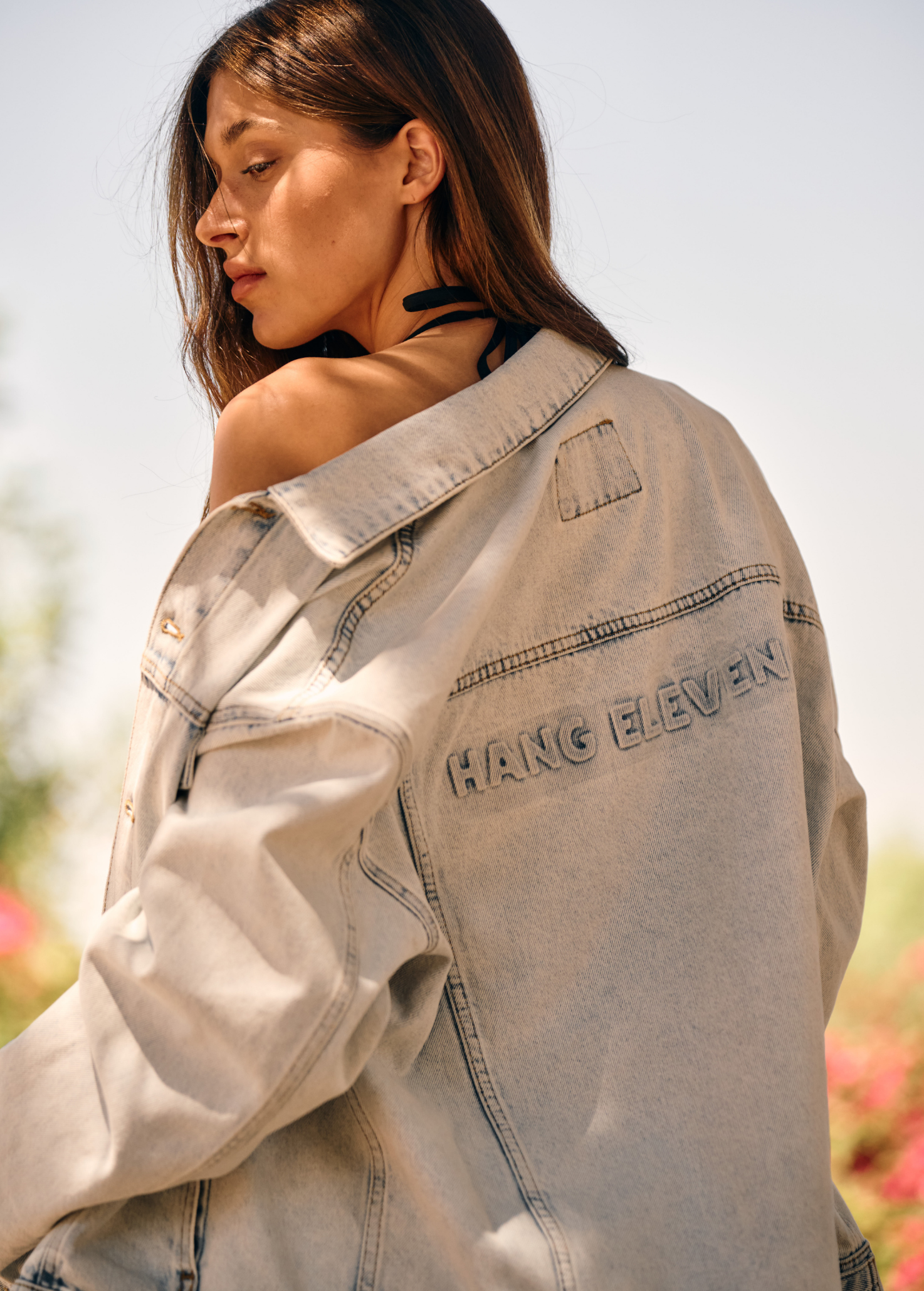 Veste en jean Premium - Bleu clair