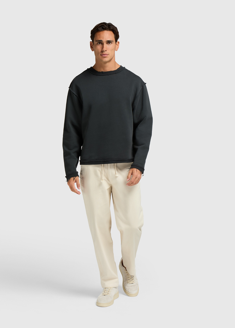 The Raw Crewneck - Off Black