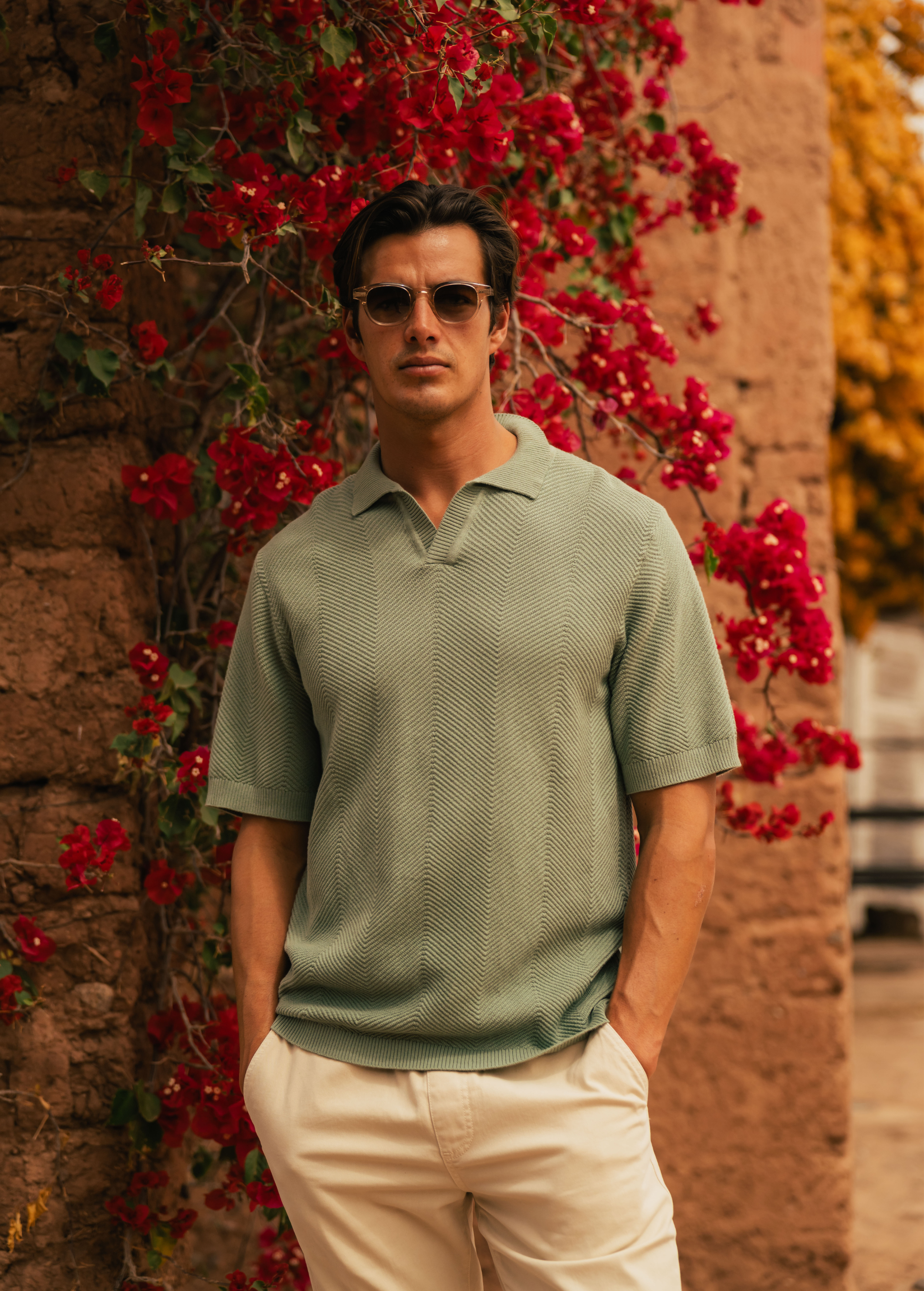 Structure Polo - Sage Green