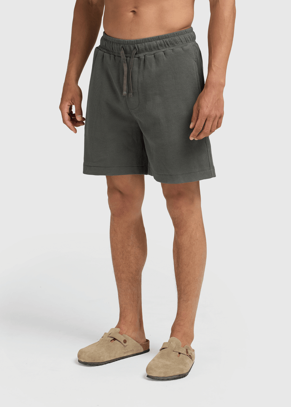 Relaxed Waffle Short- Chimera Green