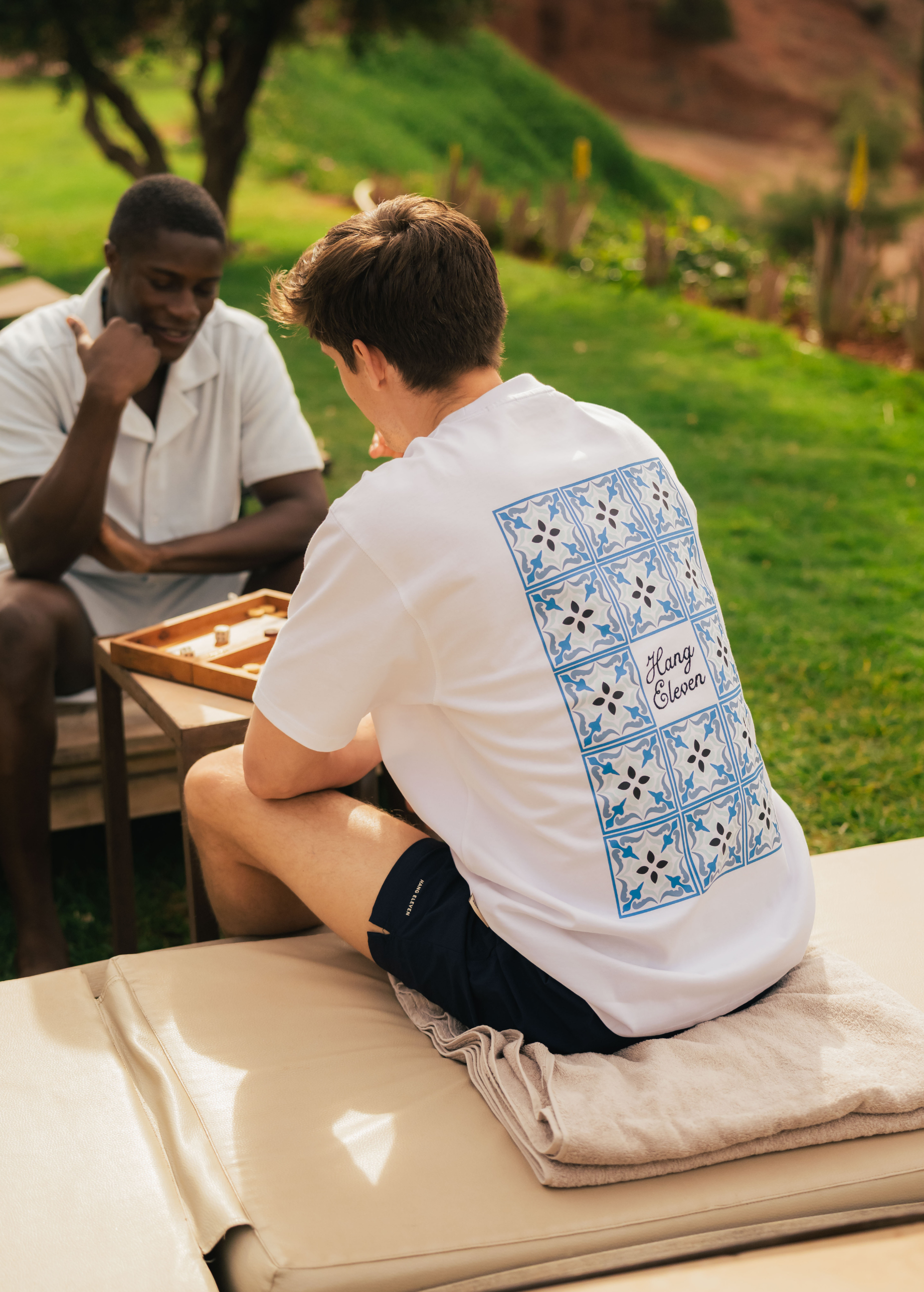 Fullhouse Of Tiles Tee - White