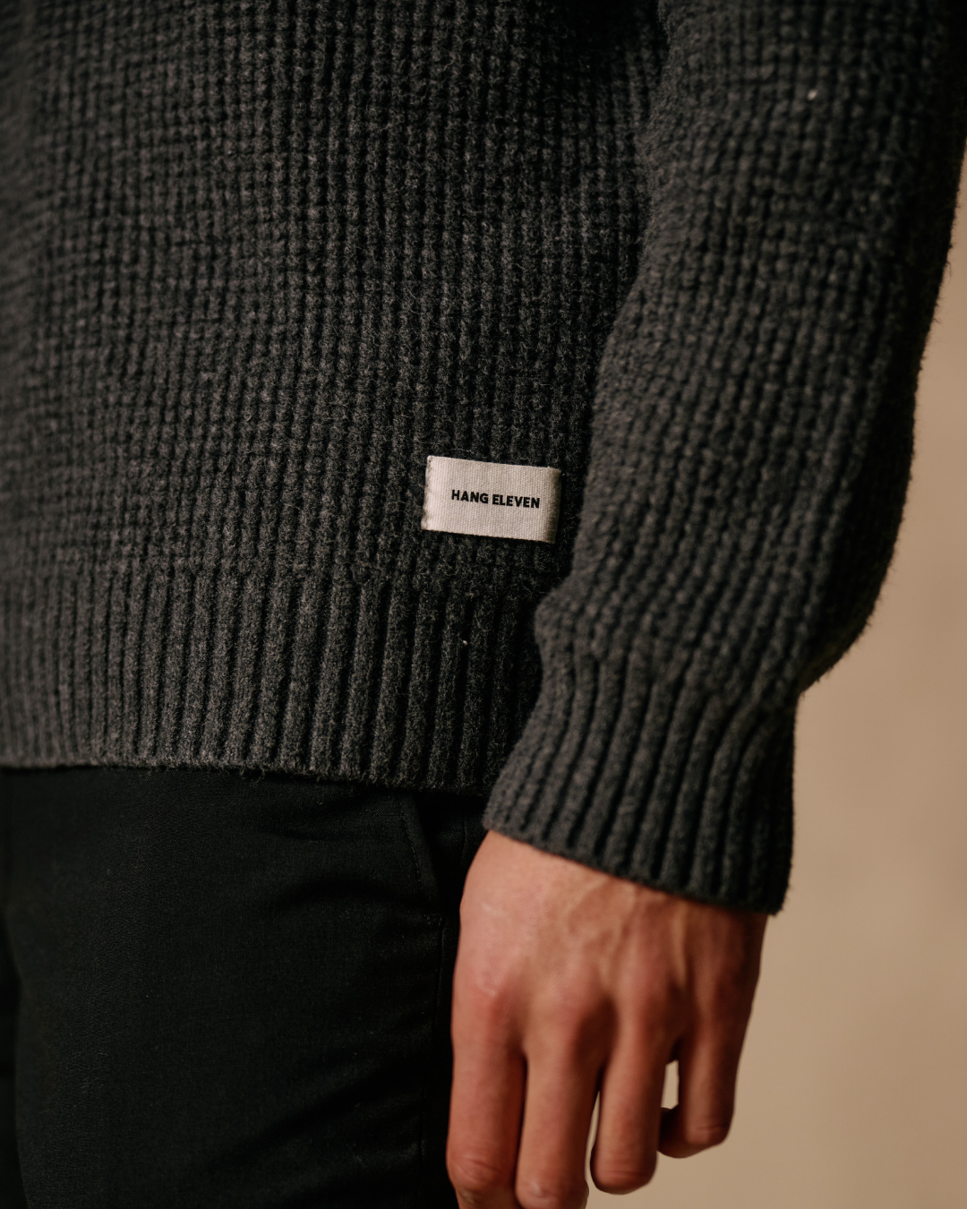 Riva Waffle Polo - Anthracite