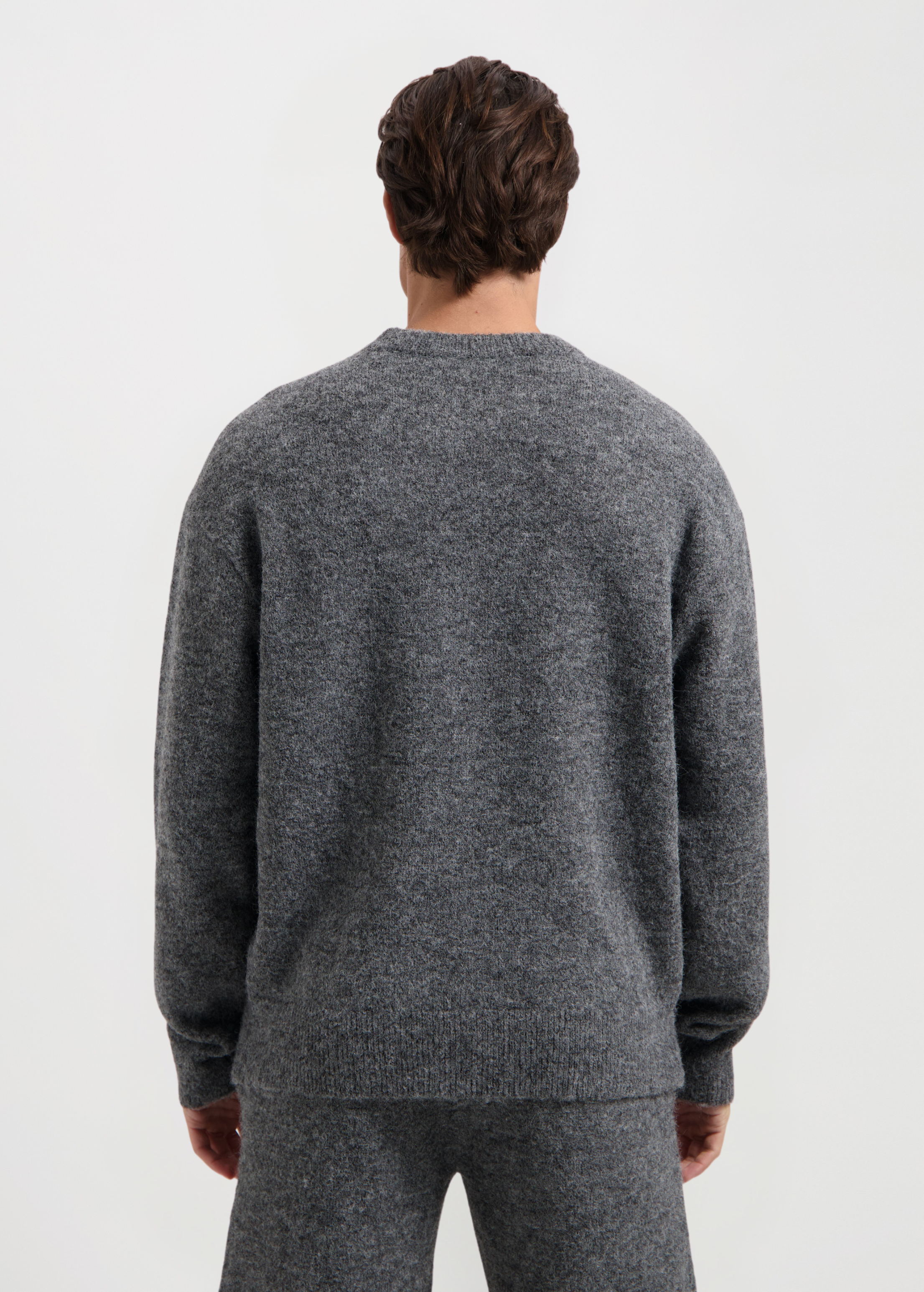 Soft Knitted Crewneck - Anthracite