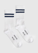 Hang Eleven Uni Striped Socks - Navy Blue