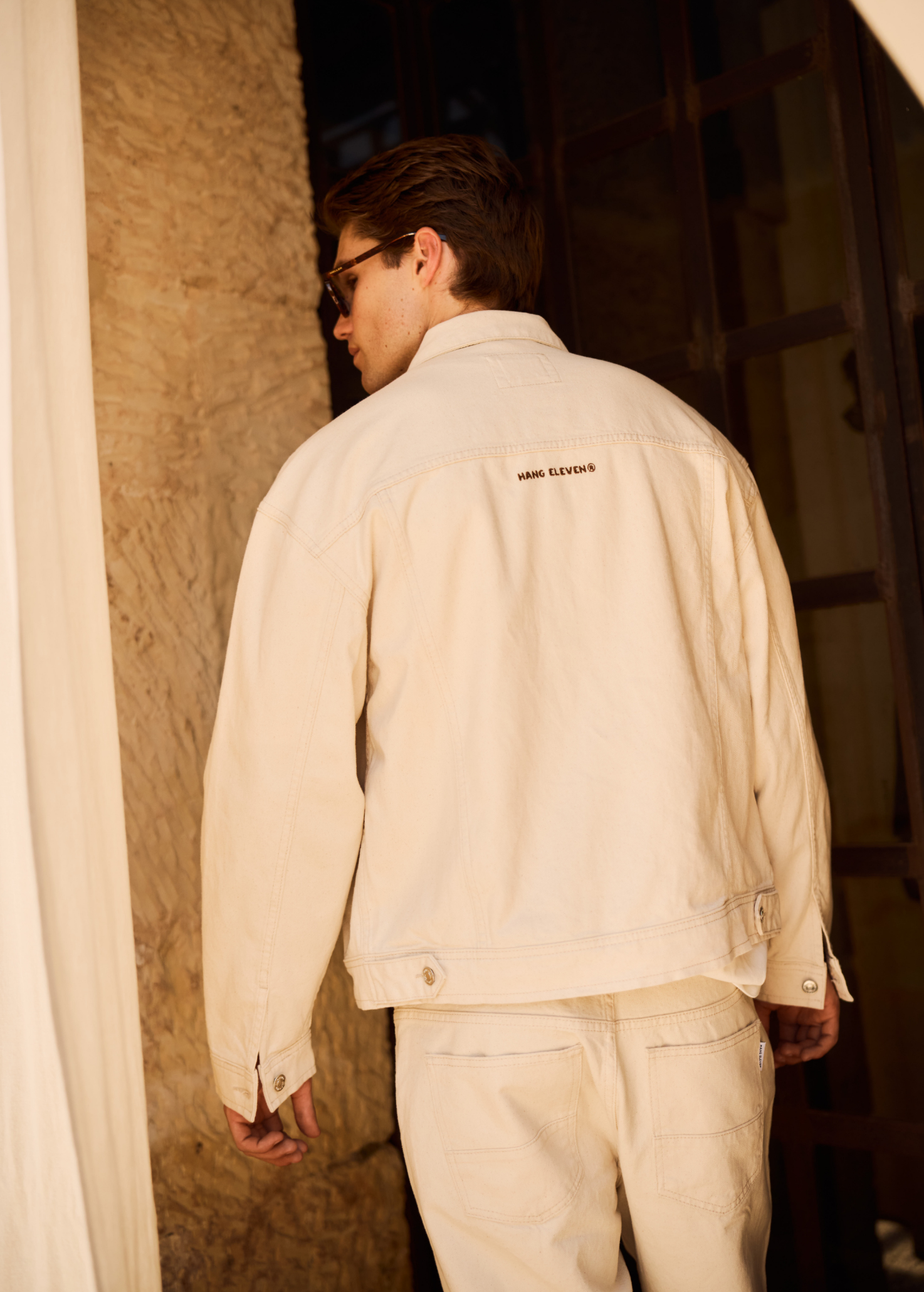 Premium Denim Jacket - Oatmeal