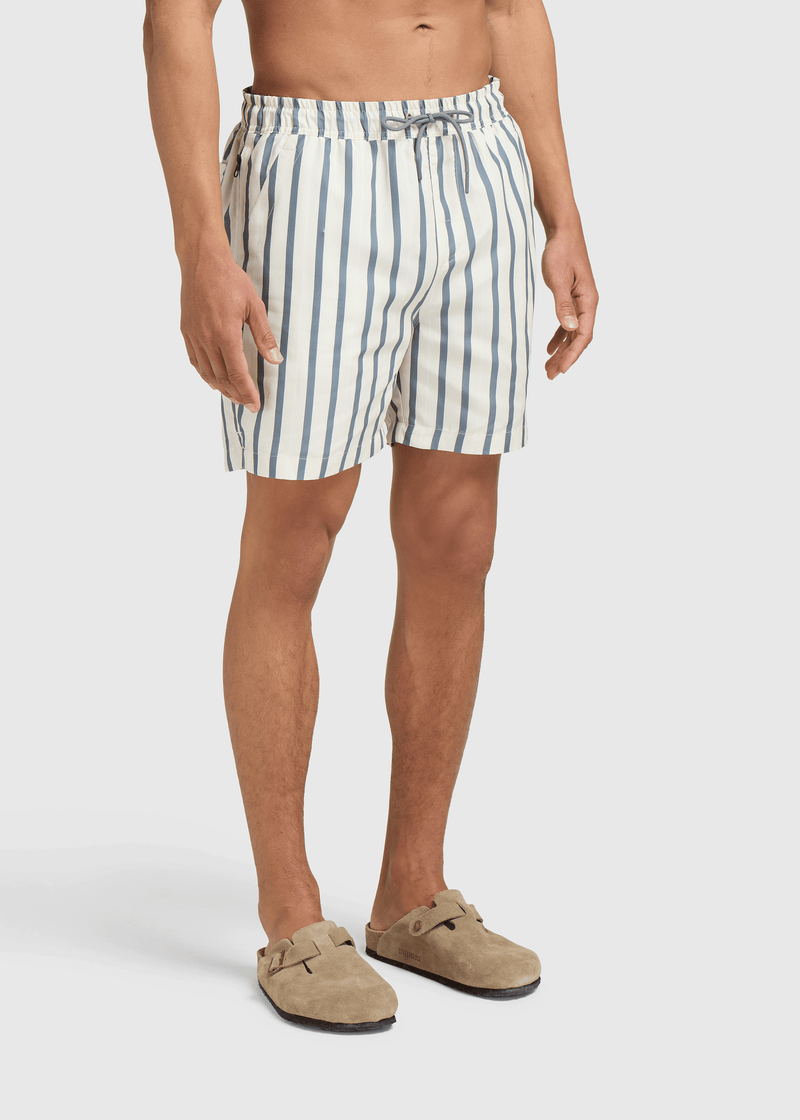 Multi Striped Swim Short - Sand