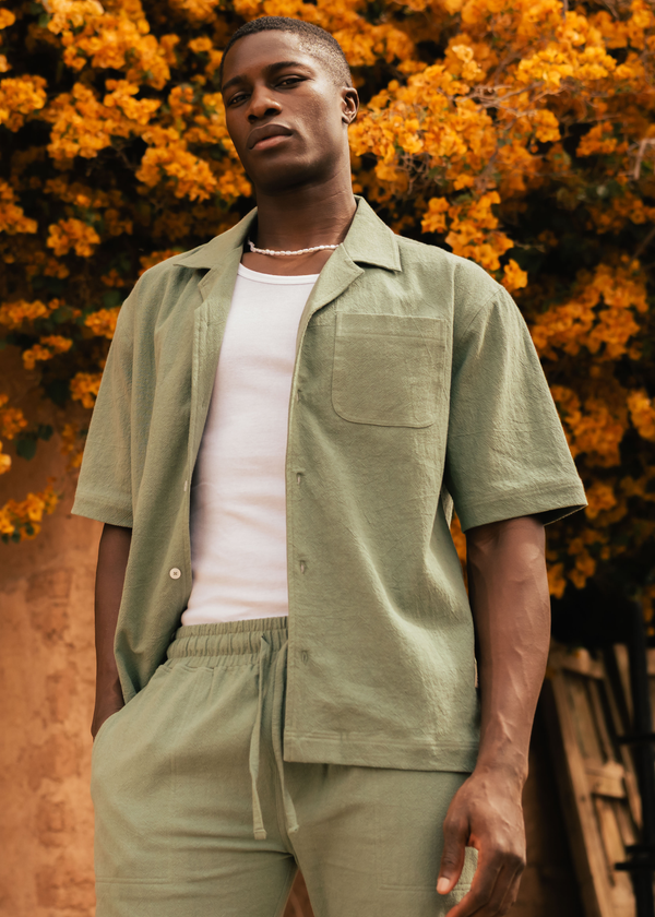 Structure Shirt – Salbeigrün