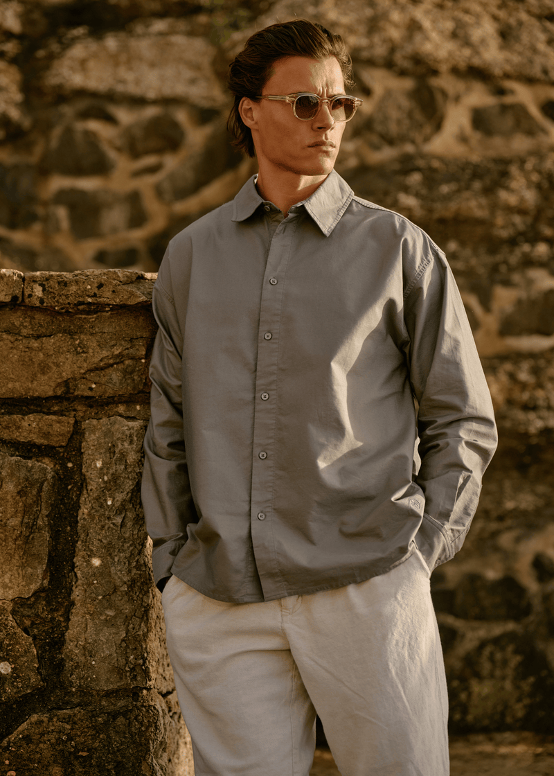 Chemise Oxford - Vert pierre