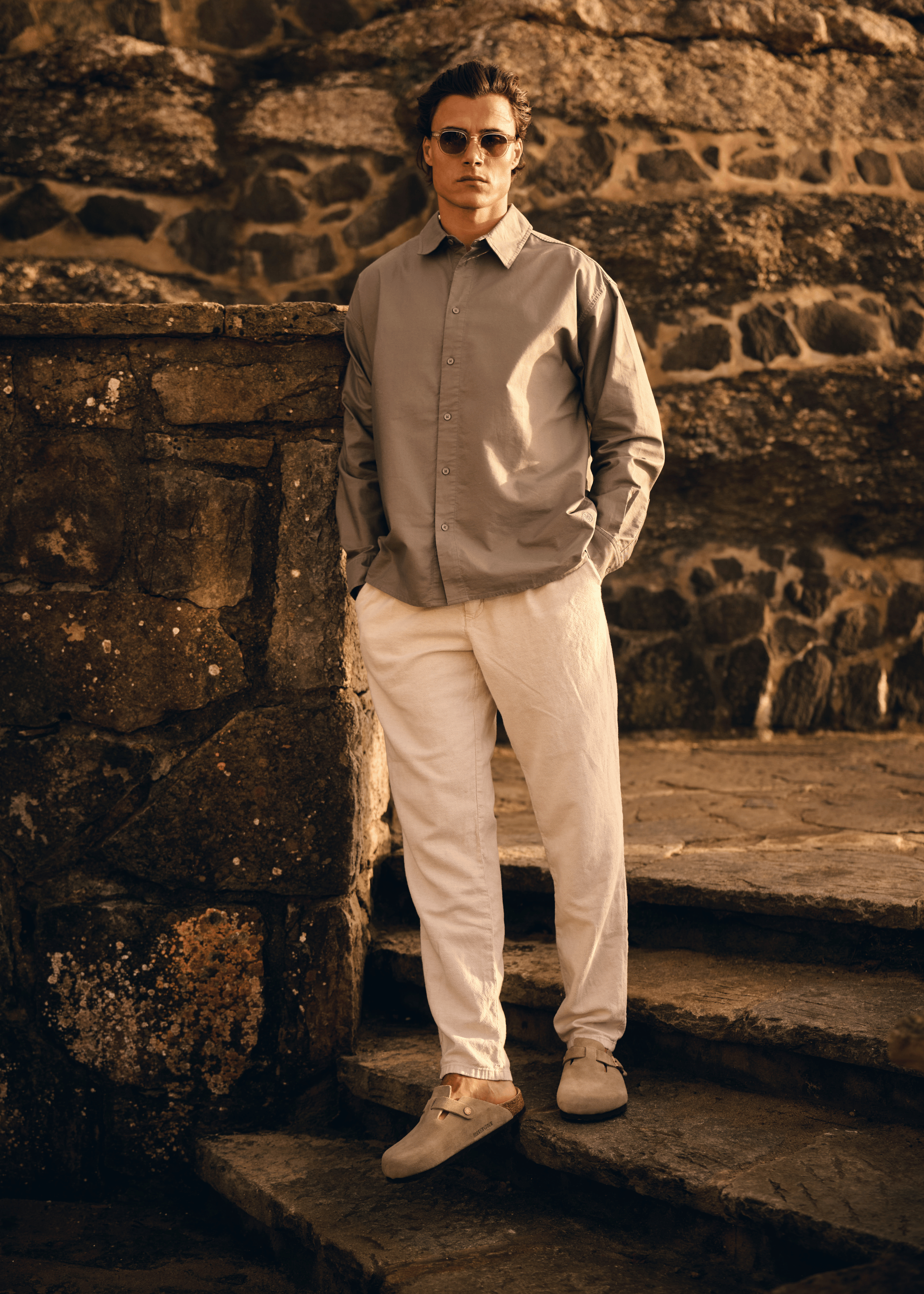 Oxford Shirt - Stone green