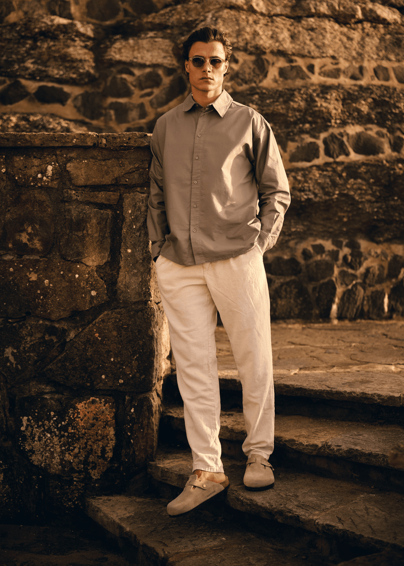 Chemise Oxford - Vert pierre