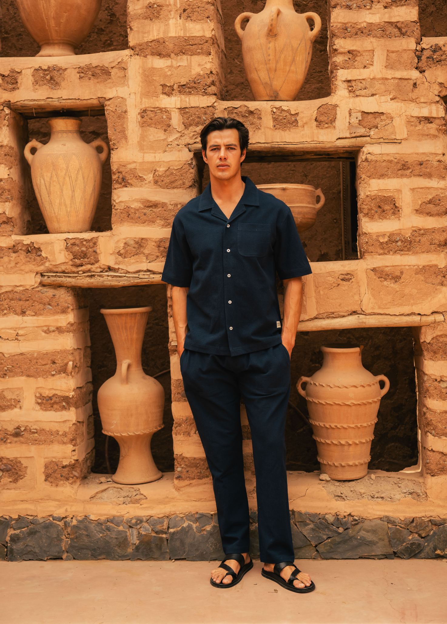 Structure Shirt - Navy Blue