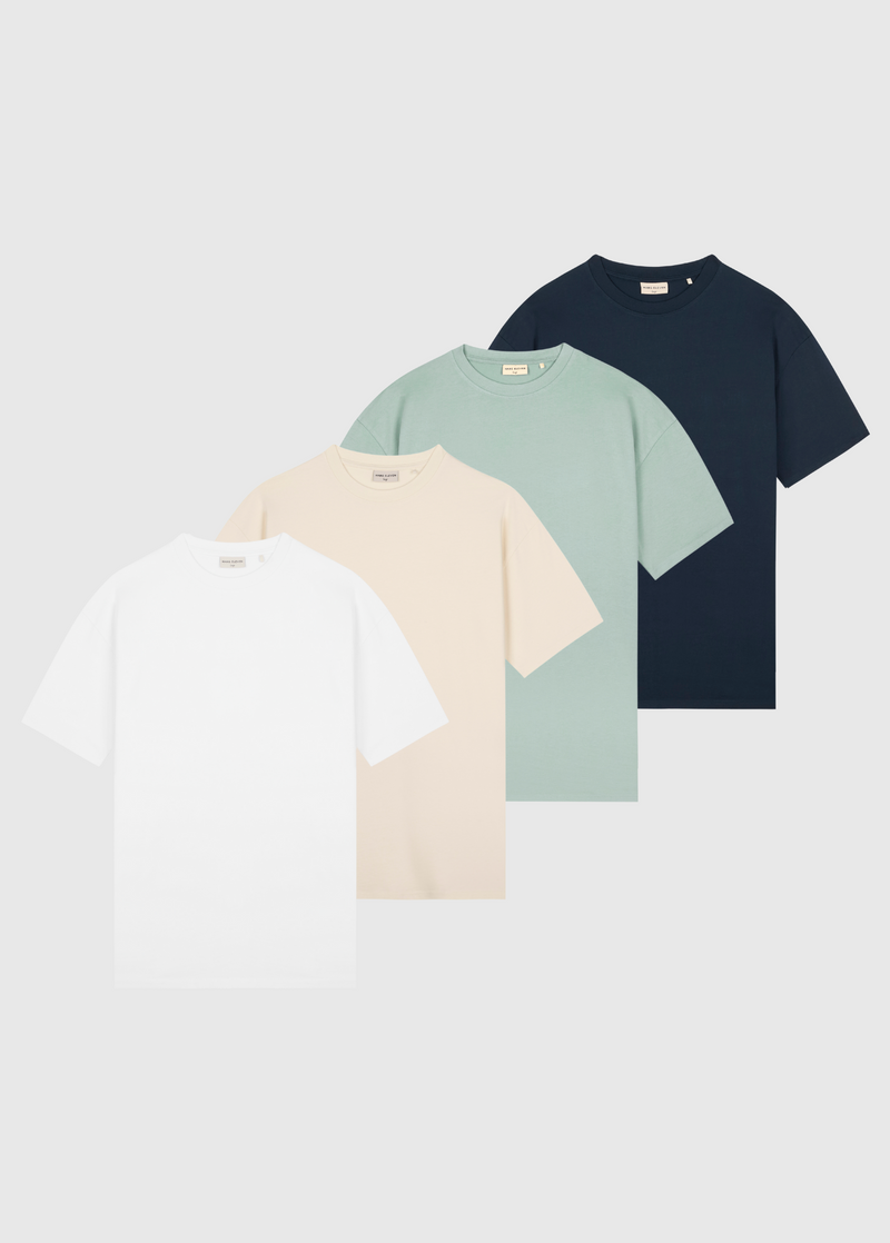 Heavy Oversized Premium Tee - 4 Pack