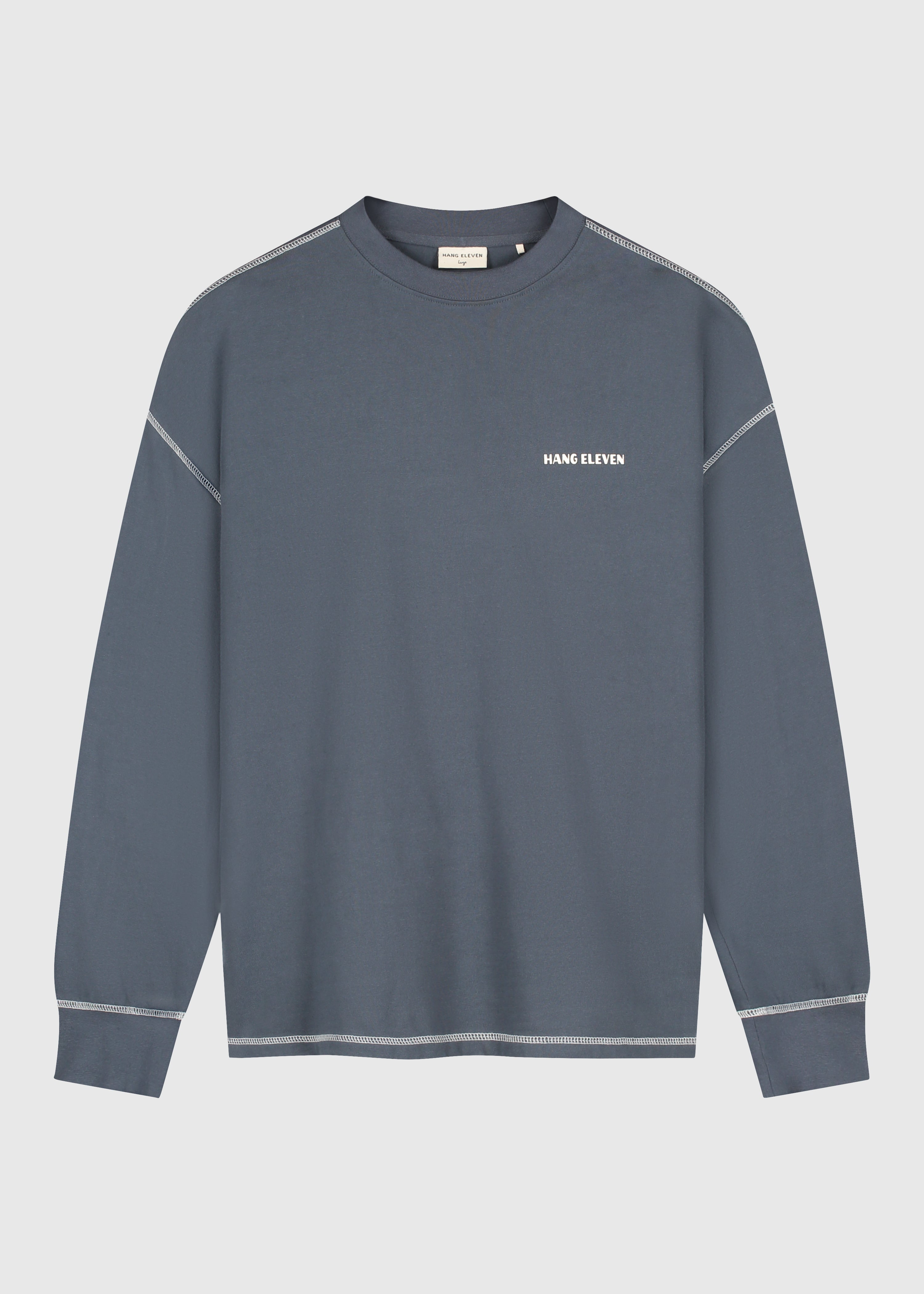 Heavy Badge Longsleeve - Navy Blue