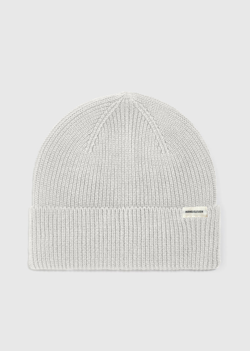 Cotton Beanie - Grey Melee