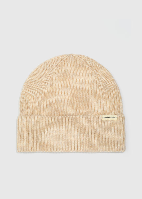 Premium Beanie - Sand Melange