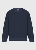 Bouclé Crewneck - Navy Blue