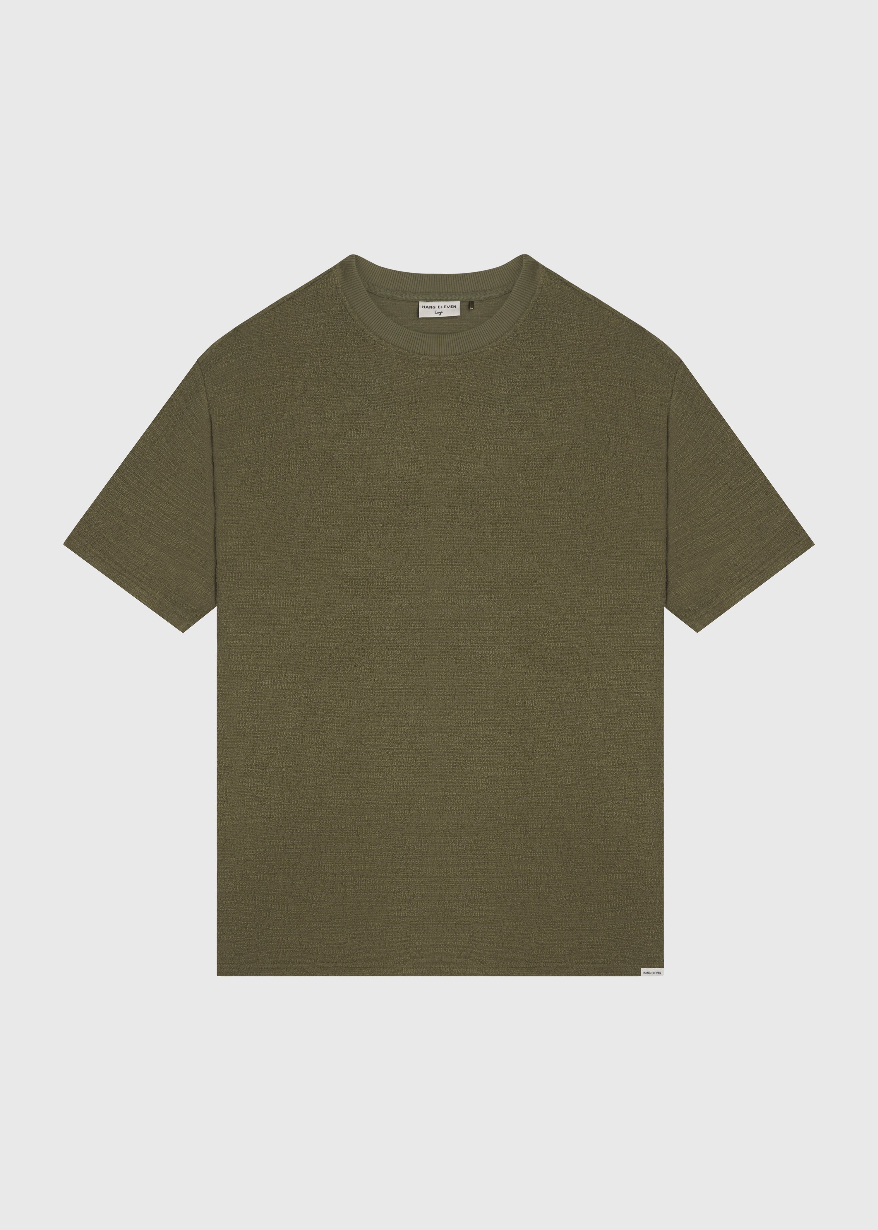Boucle Tee -  Olive Green