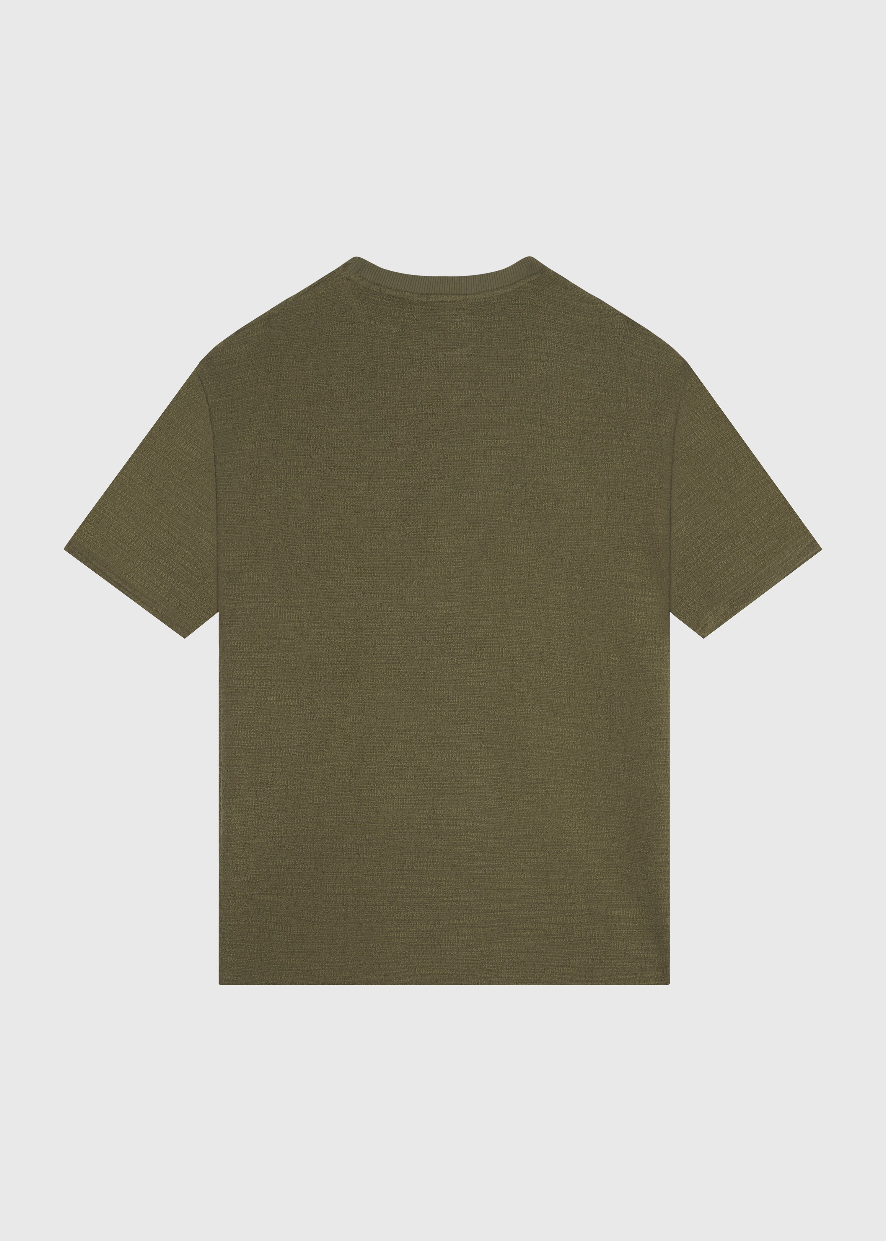 Boucle Tee -  Olive Green