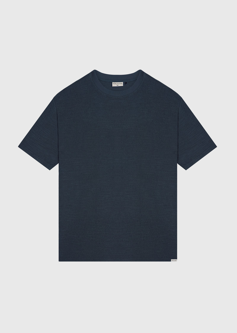 Boucle Tee - Navy Blue