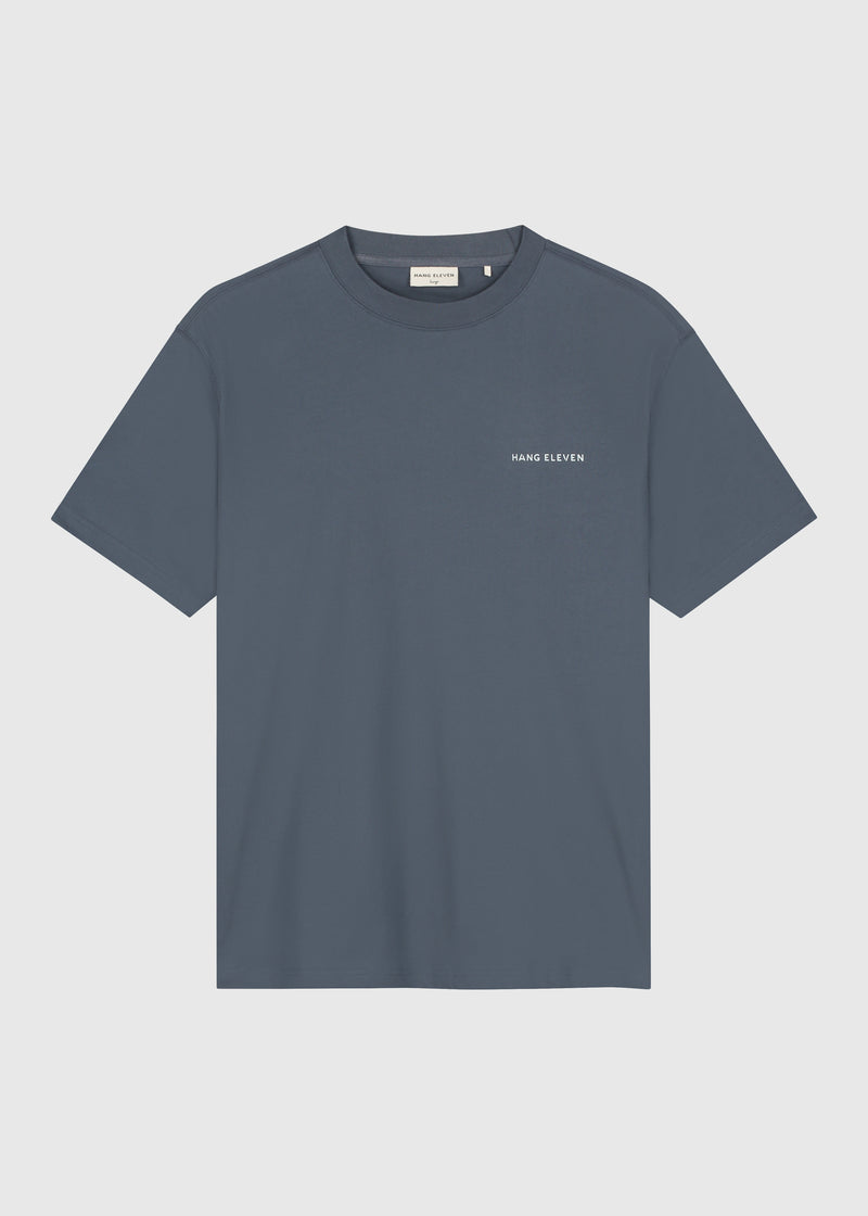 Marken-T-Shirt – Ombre-Blau