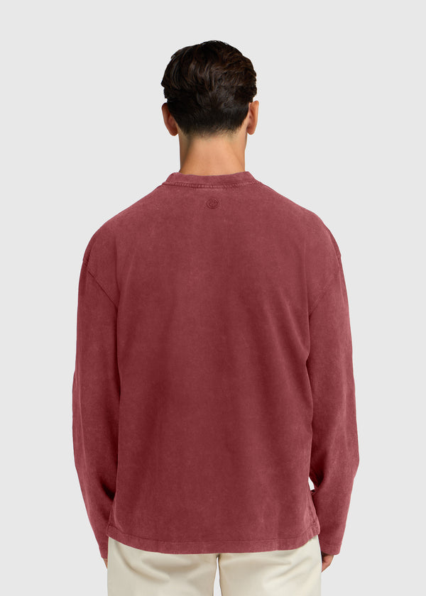 Bobby Washed Longsleeve - Red