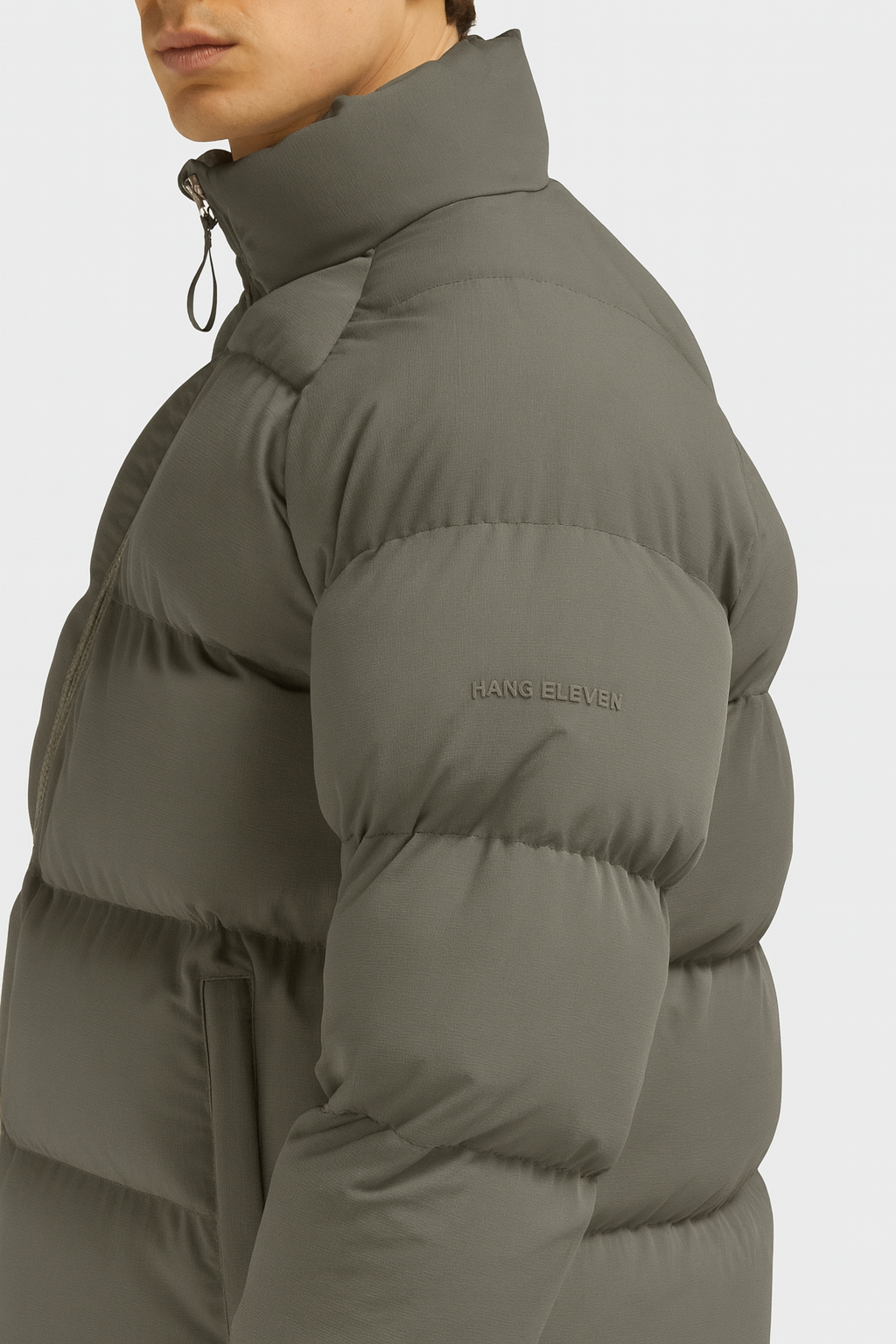 Ripstop Puffer Jacket - Dark Green