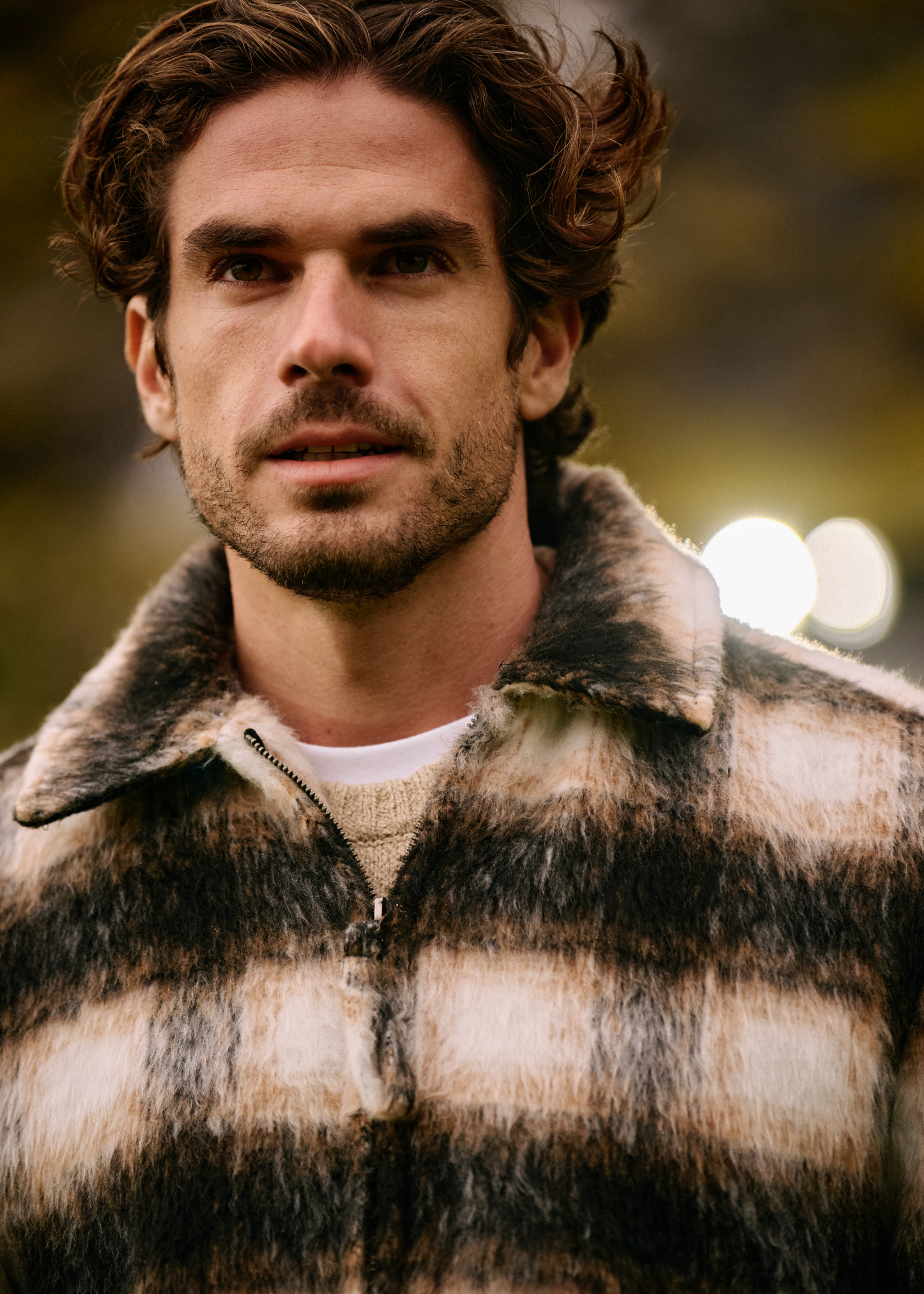 Check Overshirt - Black