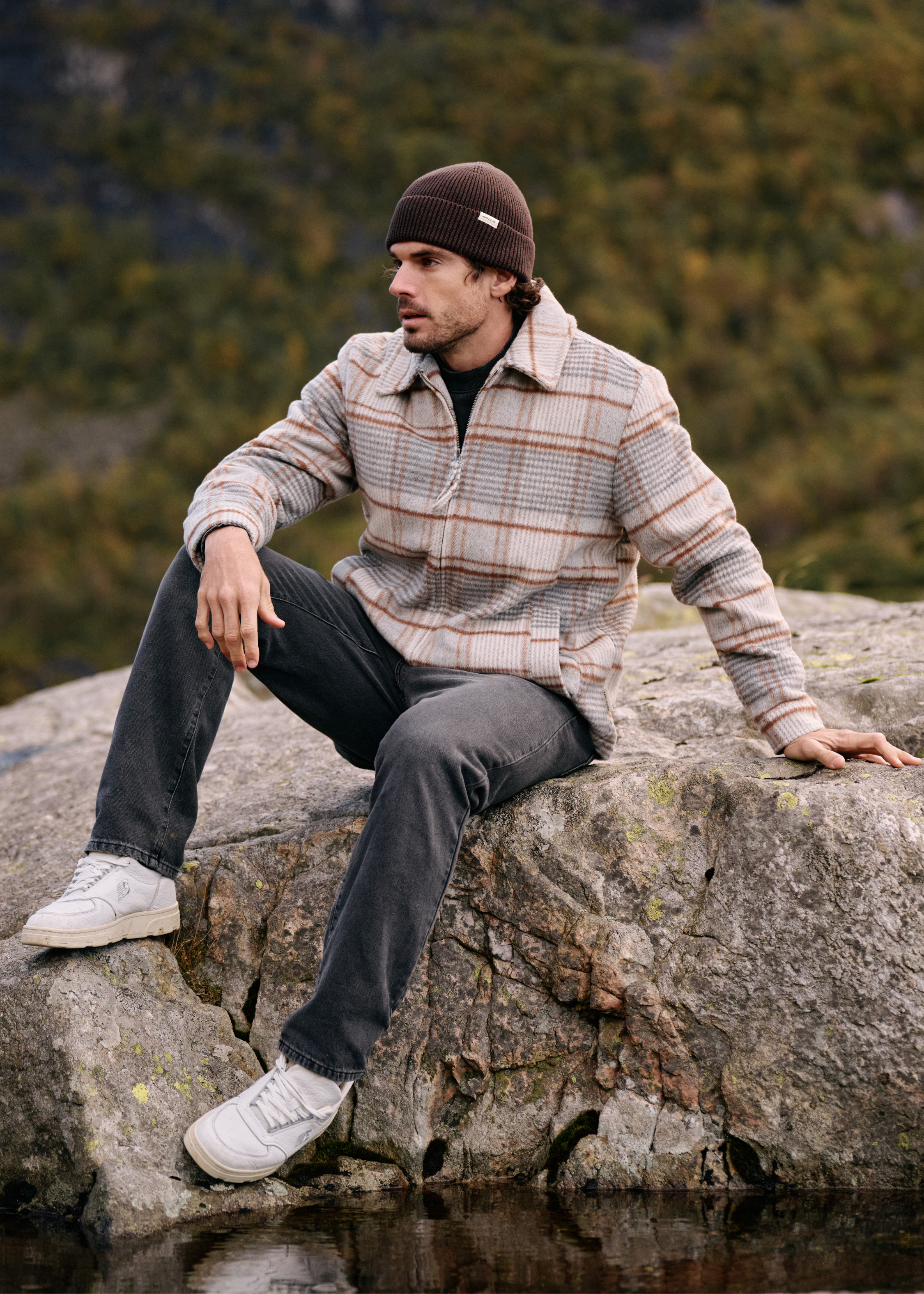 Check Overshirt - Grey