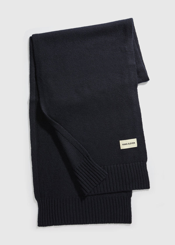 Wool Scarf - Navy