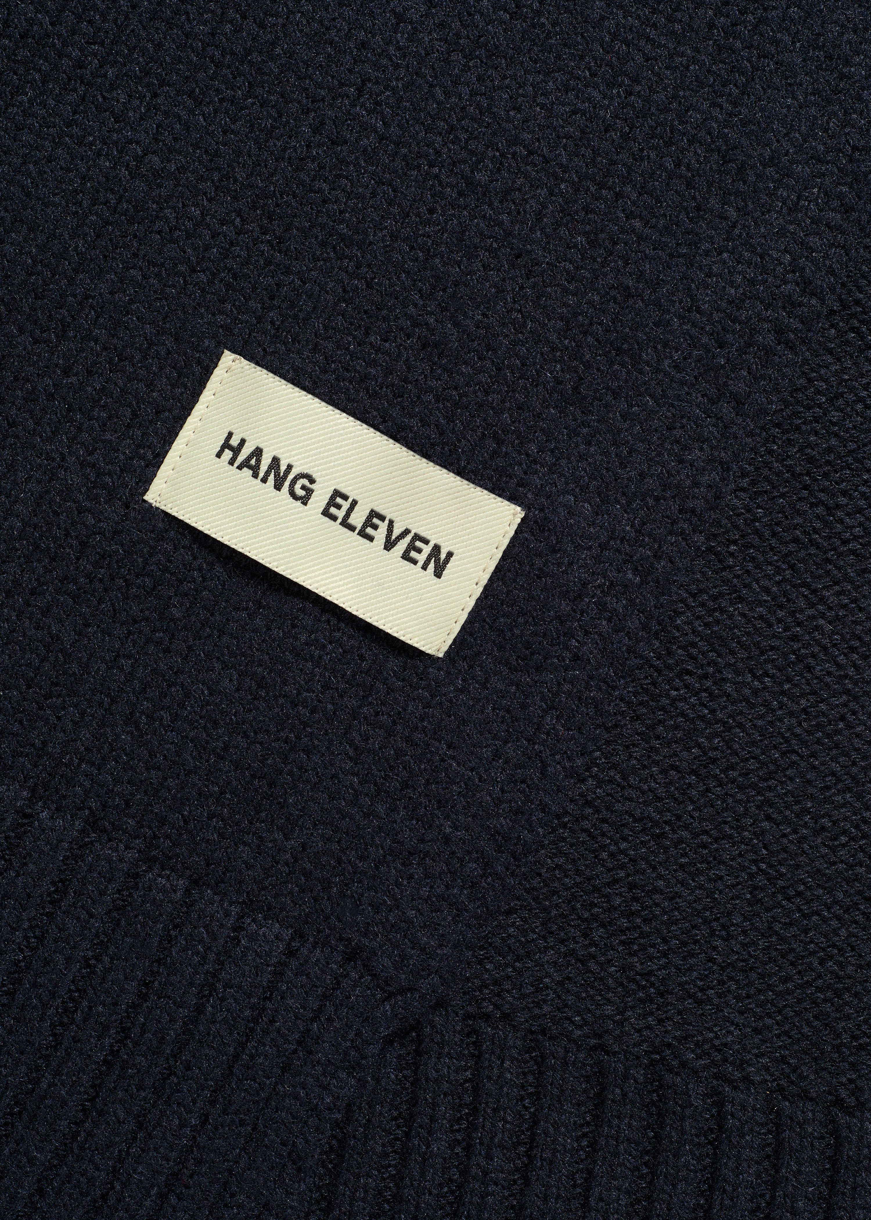 Wool Scarf - Navy