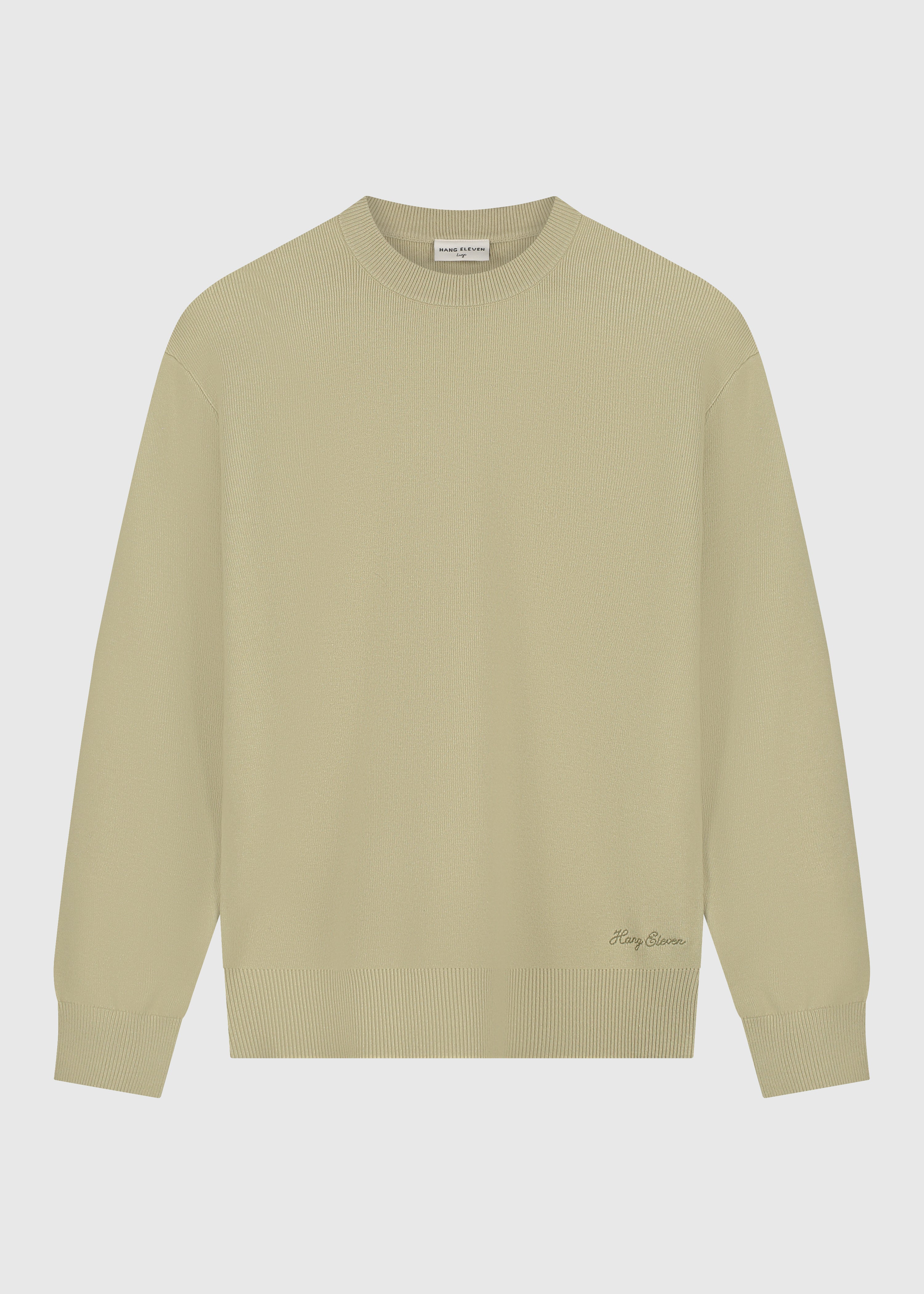 Compact Knit Crewneck - Light Green