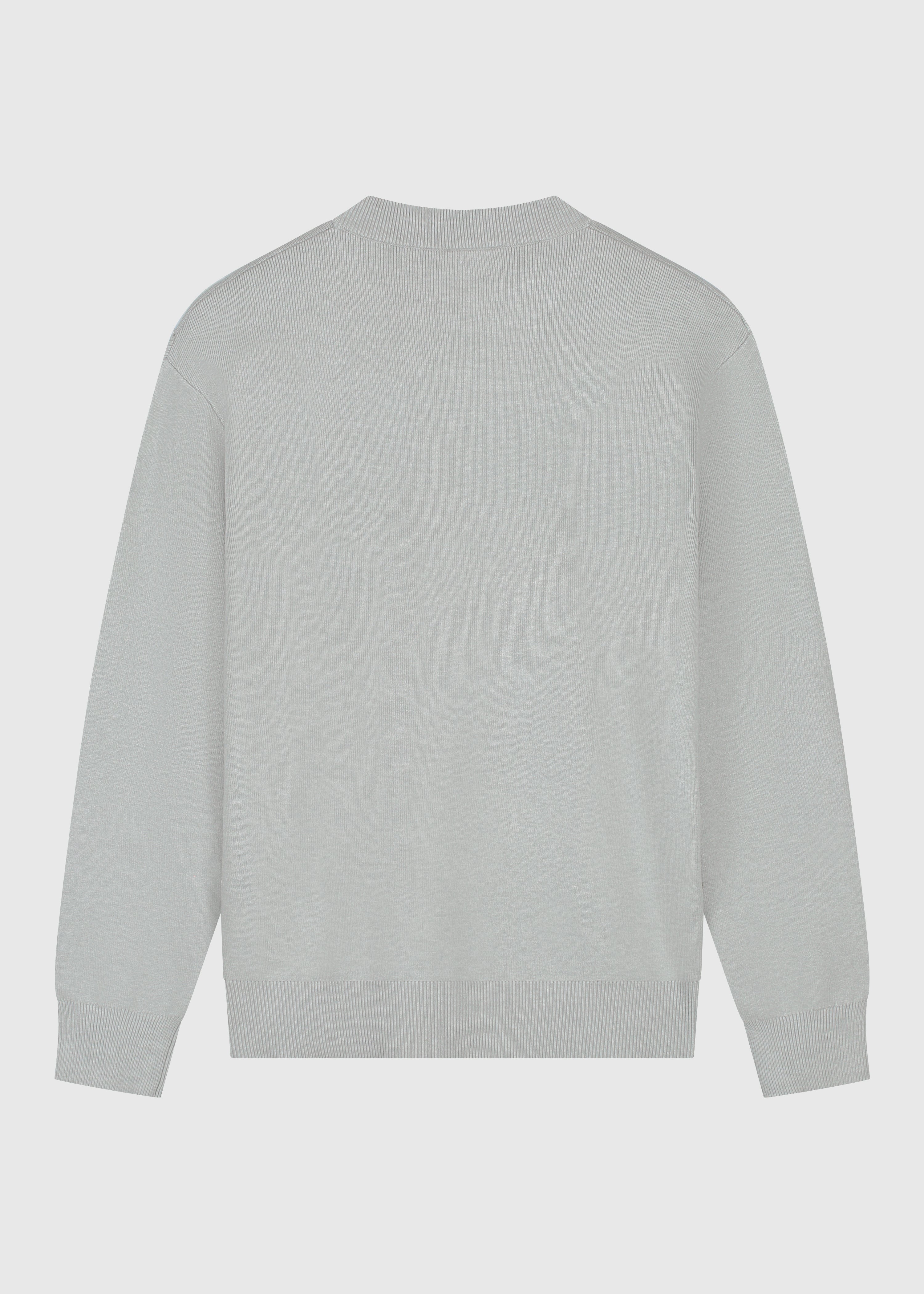 Compact Knit Crewneck - Grey Melee