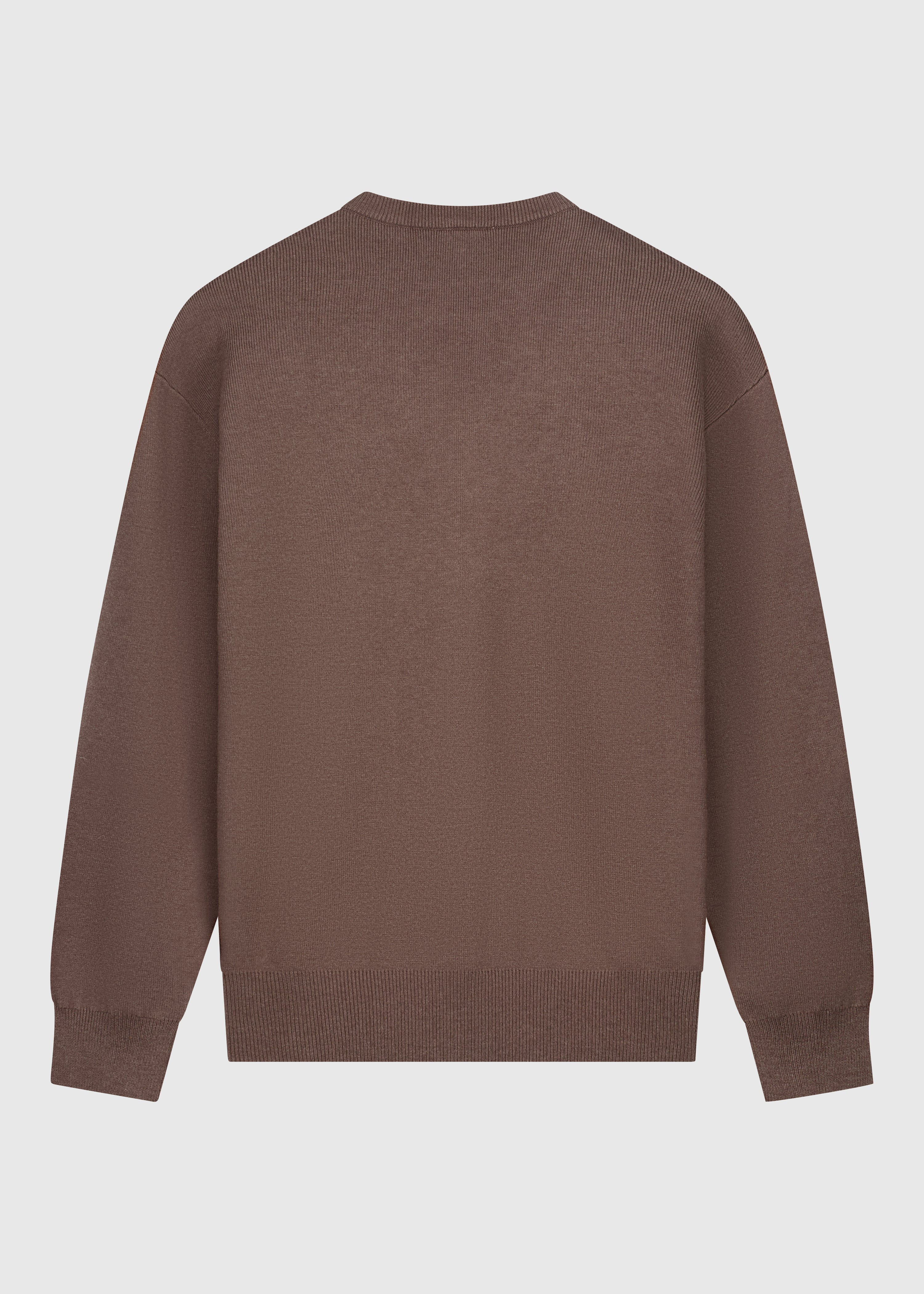 Compact Knit Crewneck - Espresso