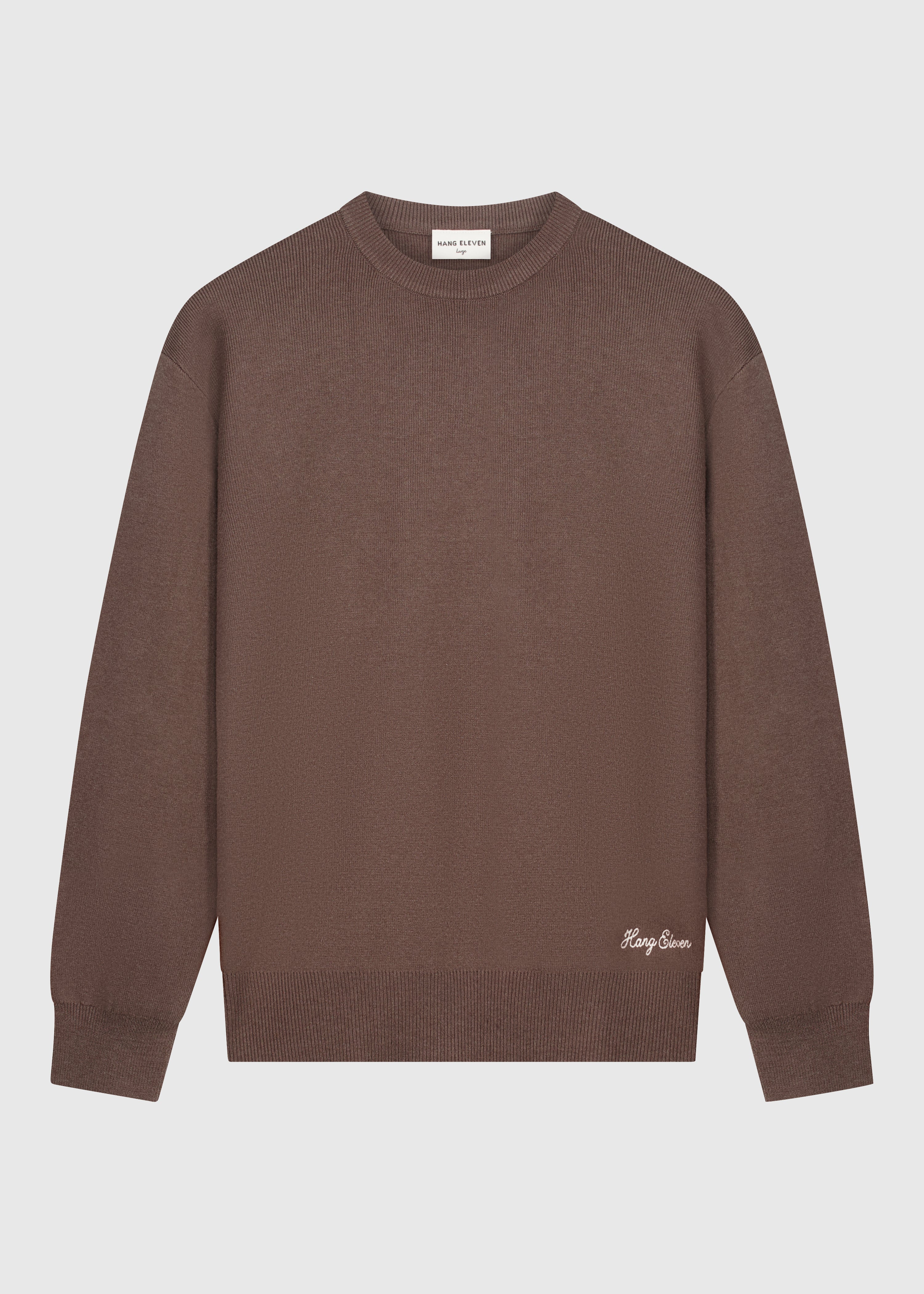 Compact Knit Crewneck - Espresso