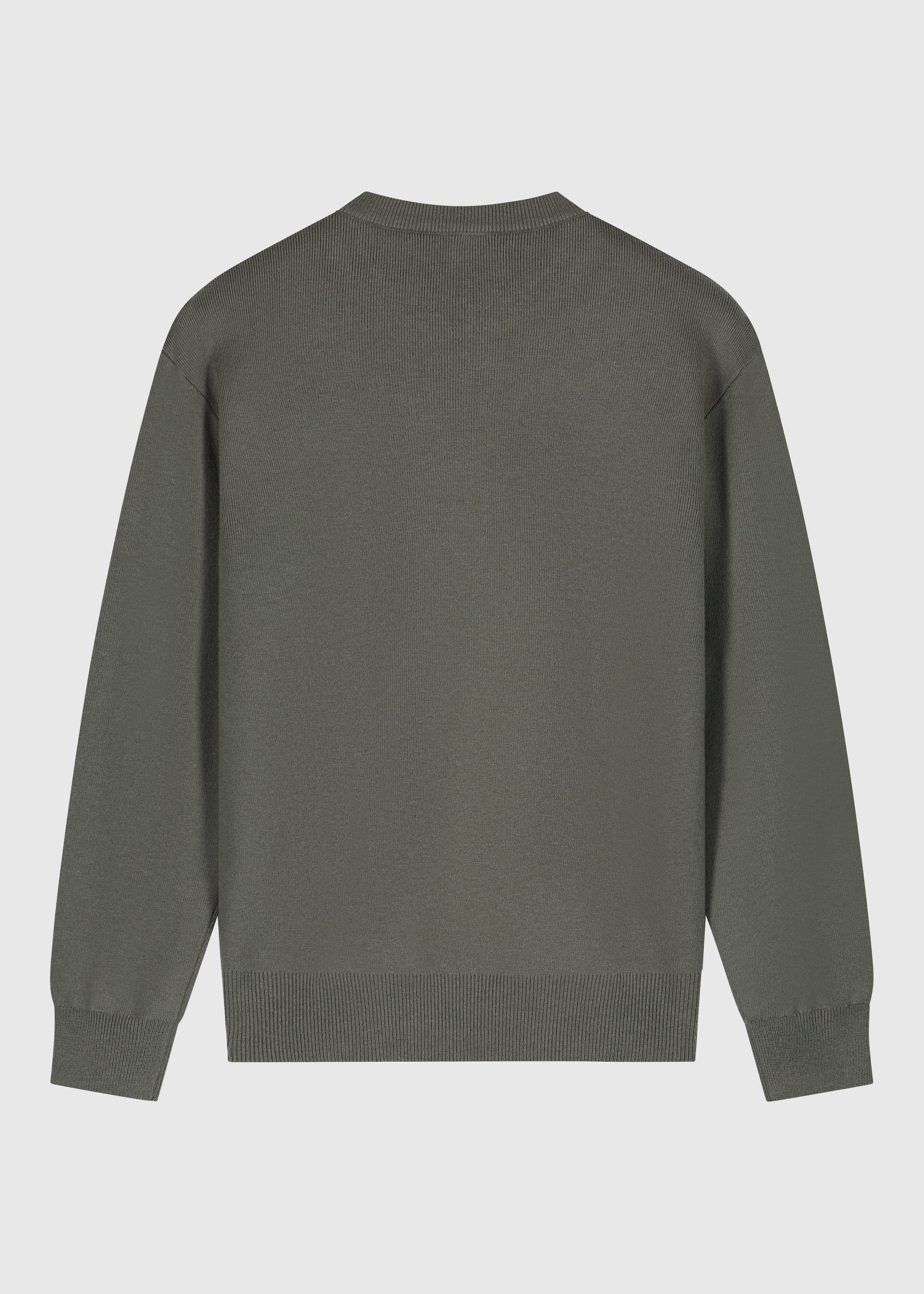 Compact Knit Crewneck - Chimera Green