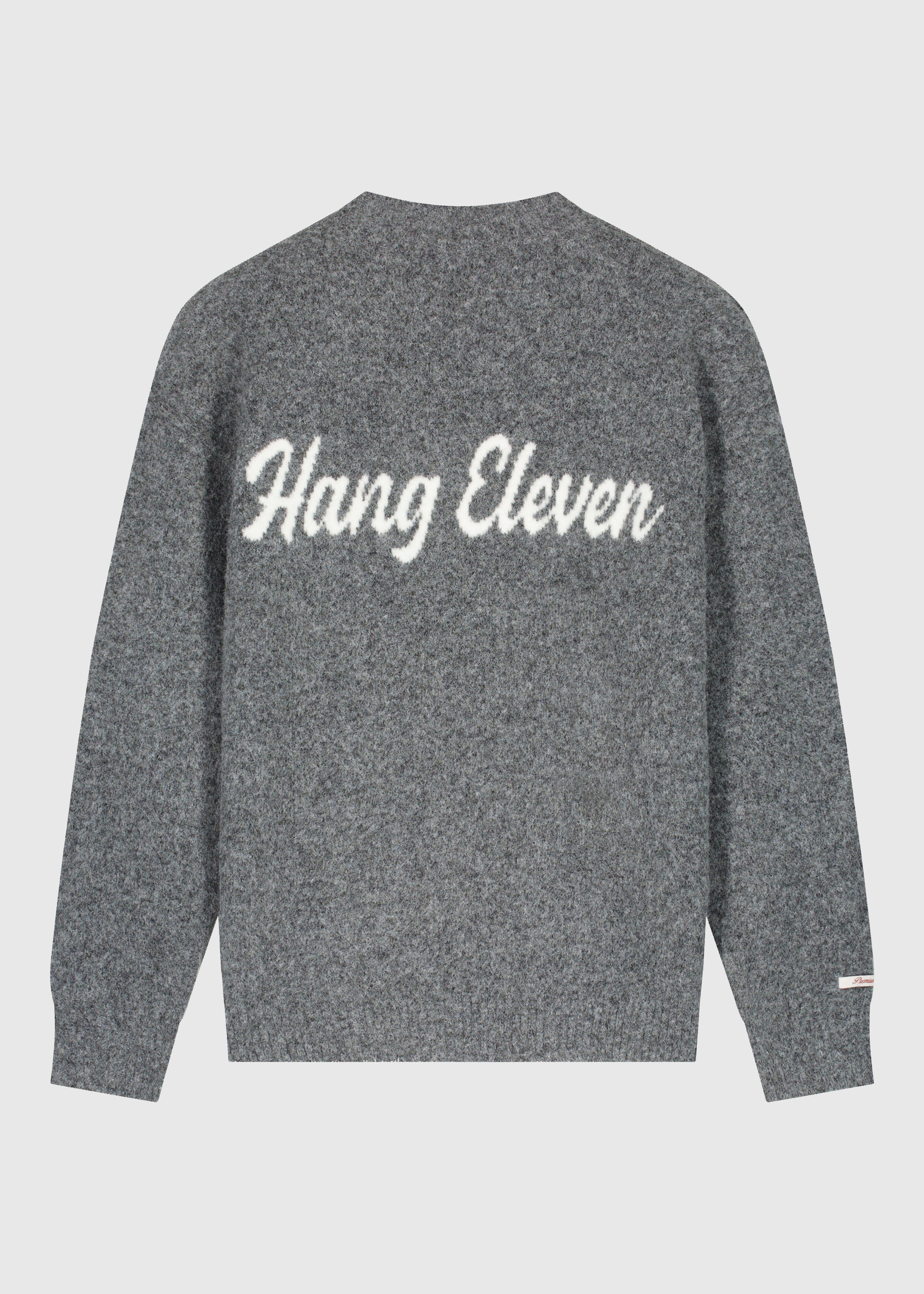 Cozy Brand Knit Crewneck - Anthracite