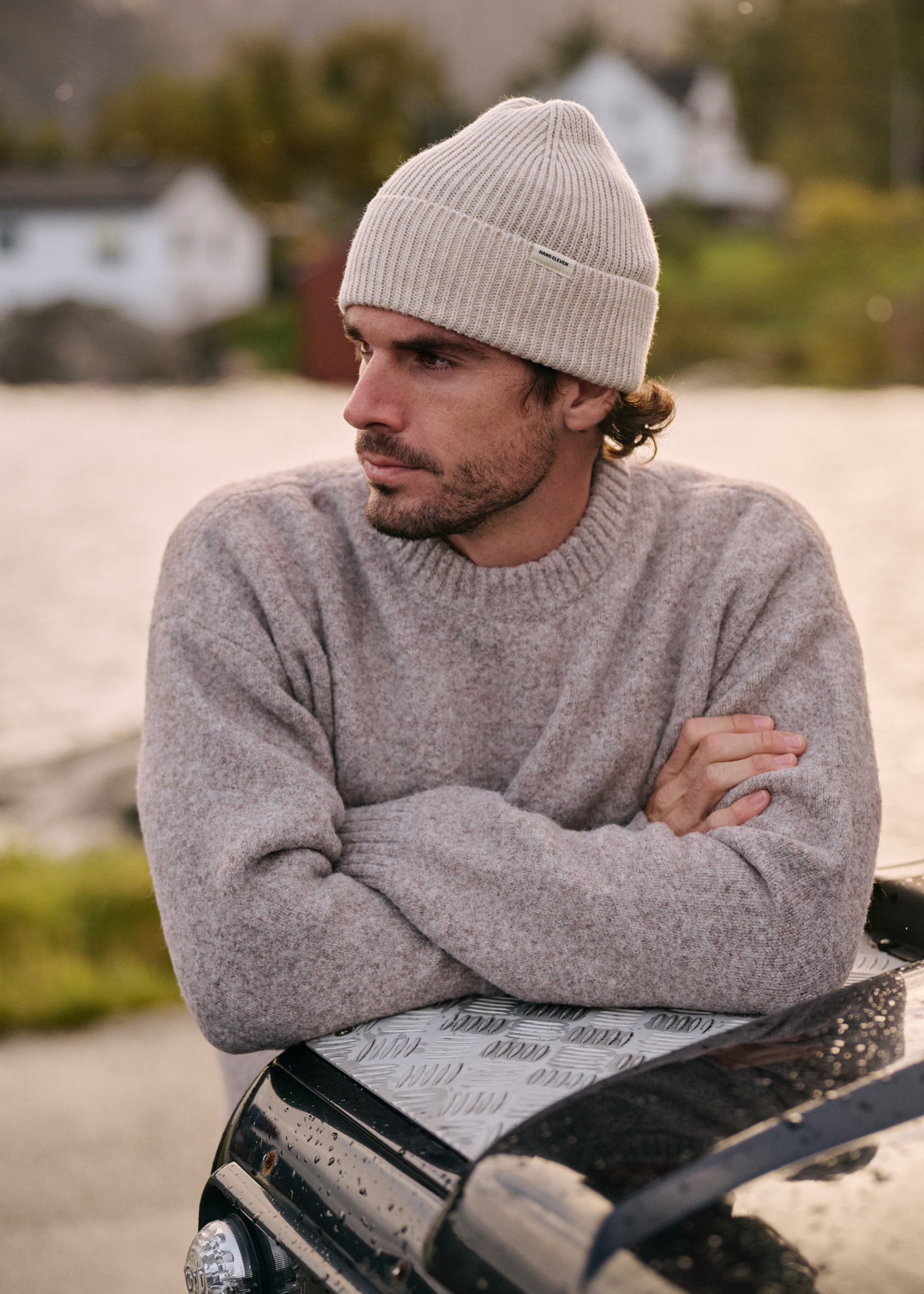 Cozy Knit Crewneck - Taupe