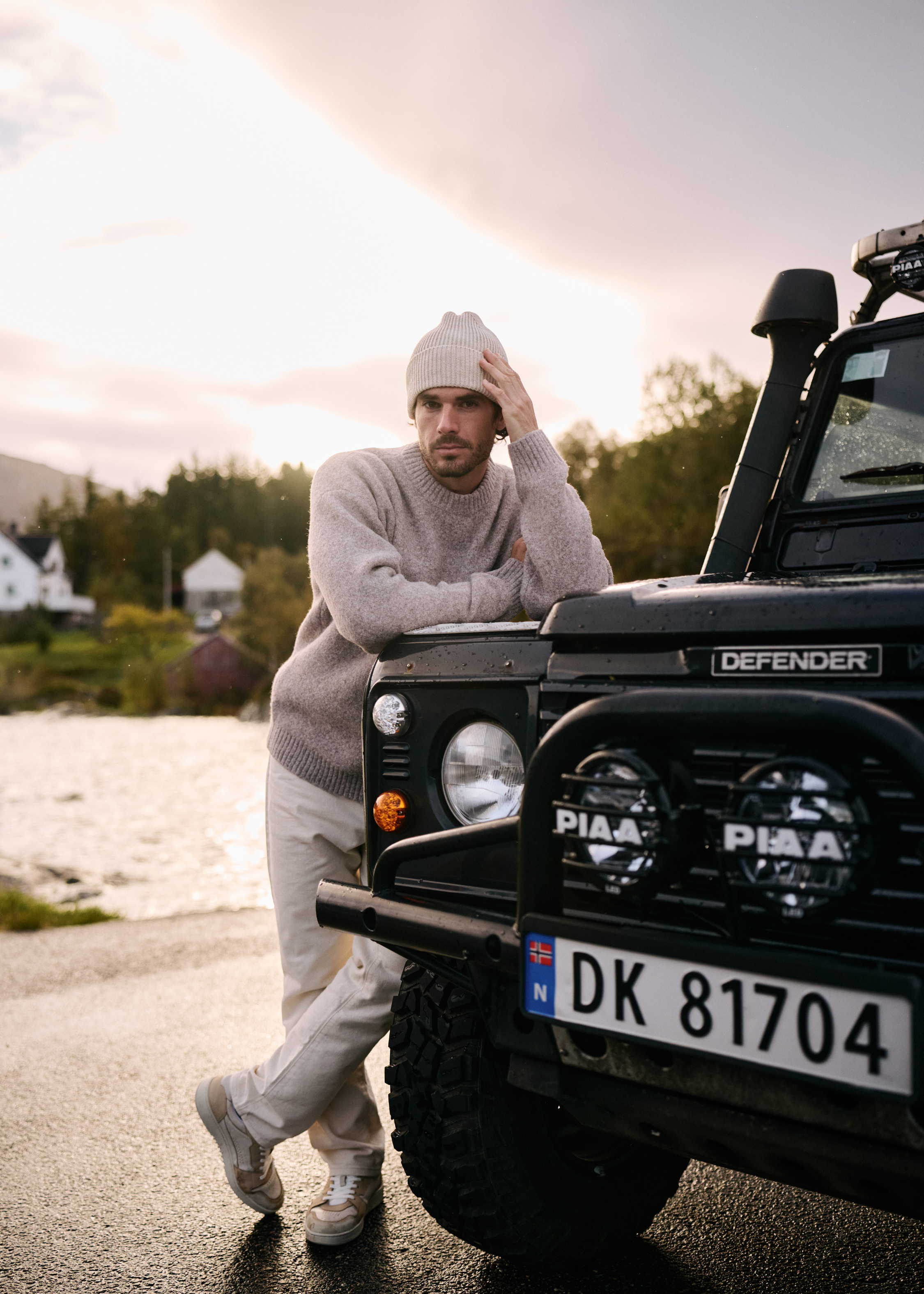 Cozy Knit Crewneck - Taupe