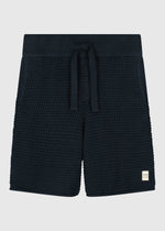 Crochet Knitted Short - Navy Blue