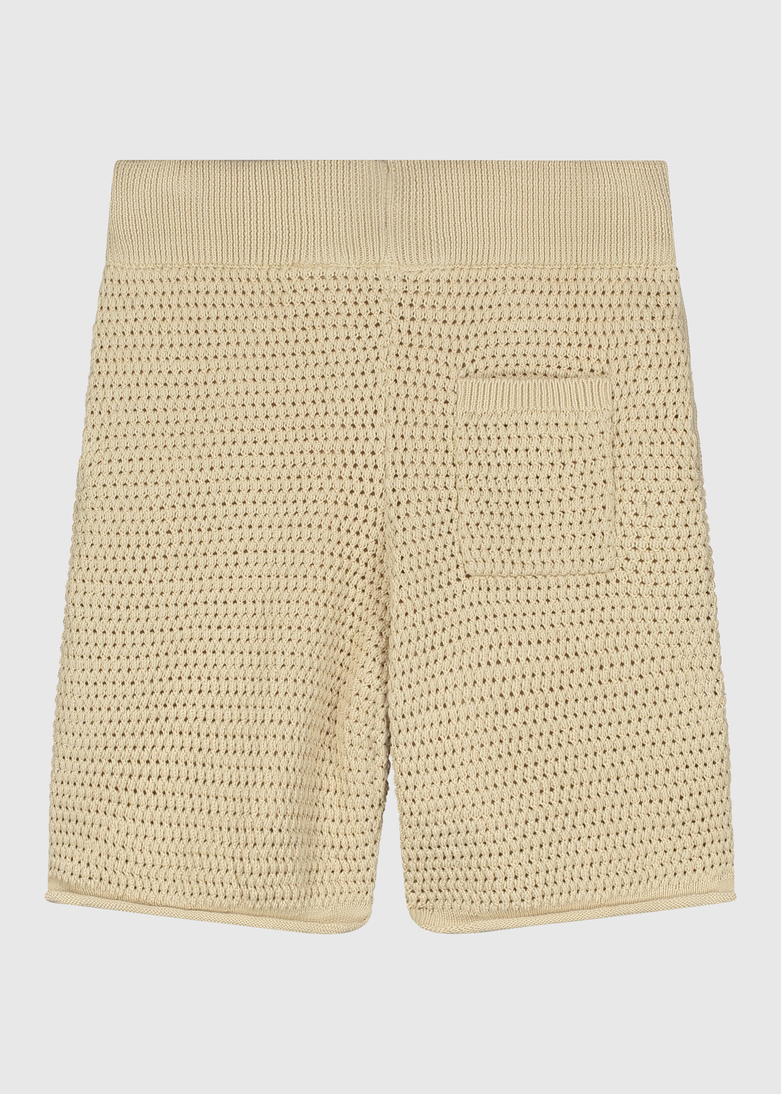 Crochet Knitted Short - Sand