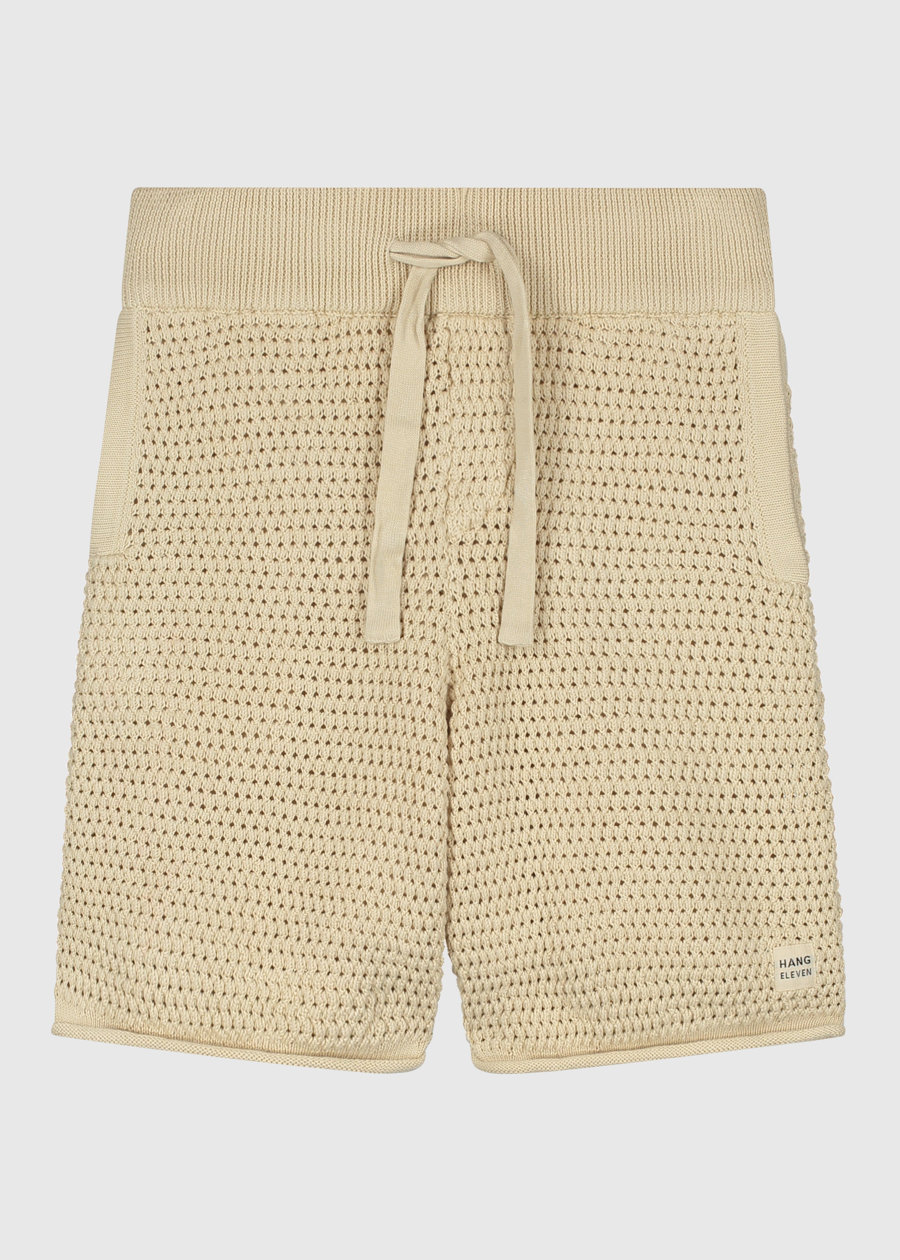 Crochet Knitted Short - Sand