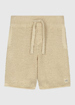 Crochet Knitted Short - Sand