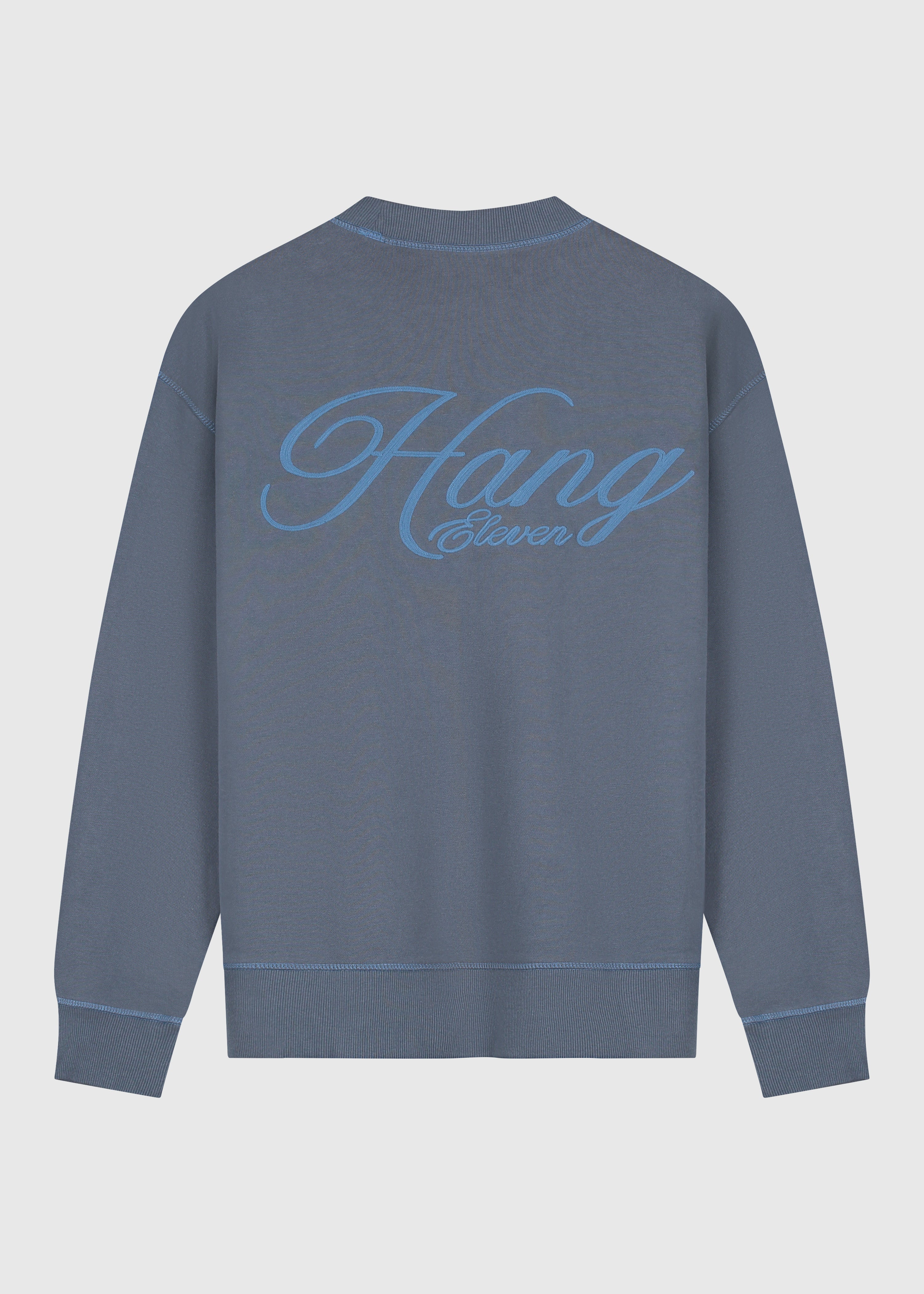 Cursive Crewneck - Navy Blue