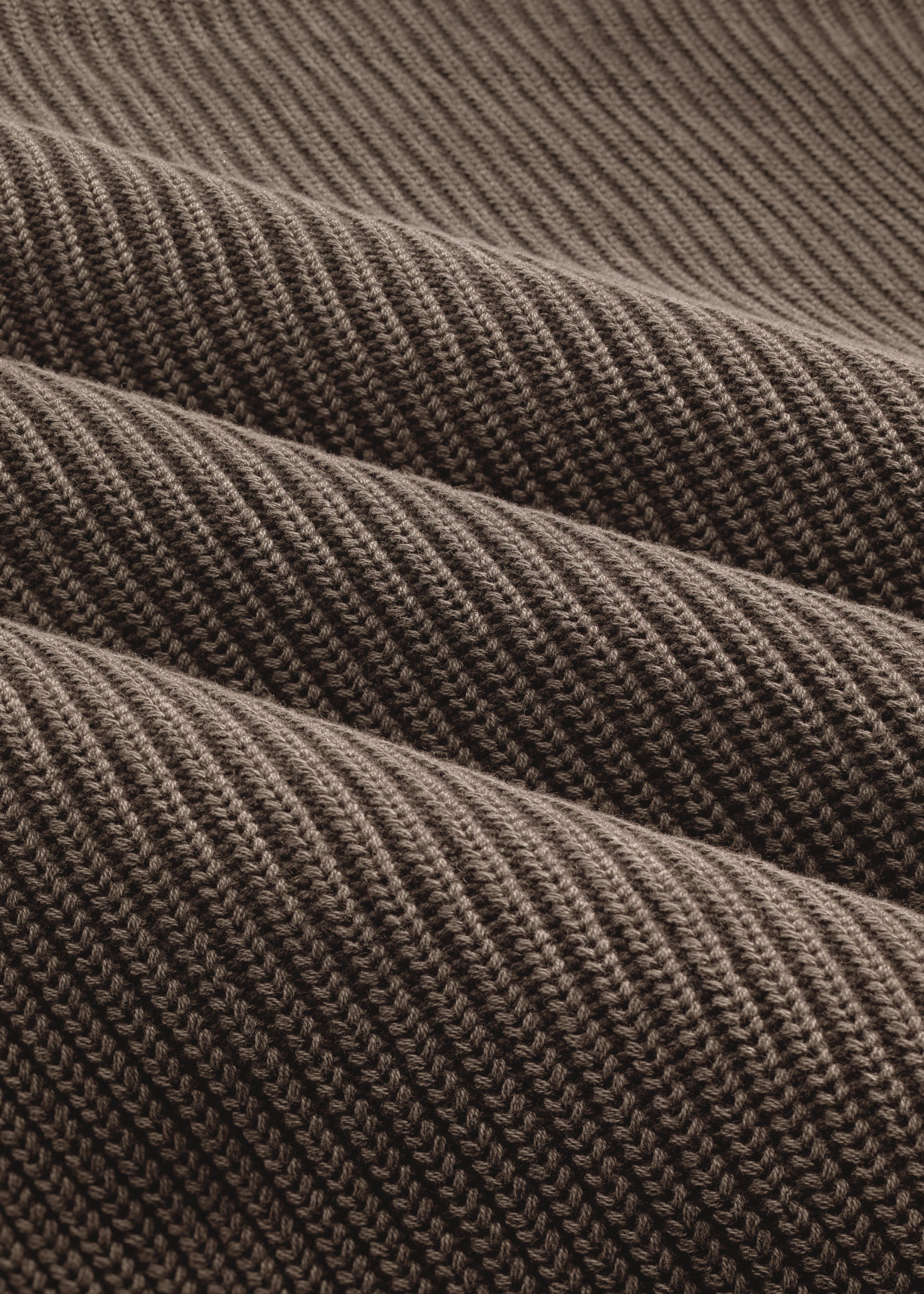 Washed Knit Crewneck - Espresso