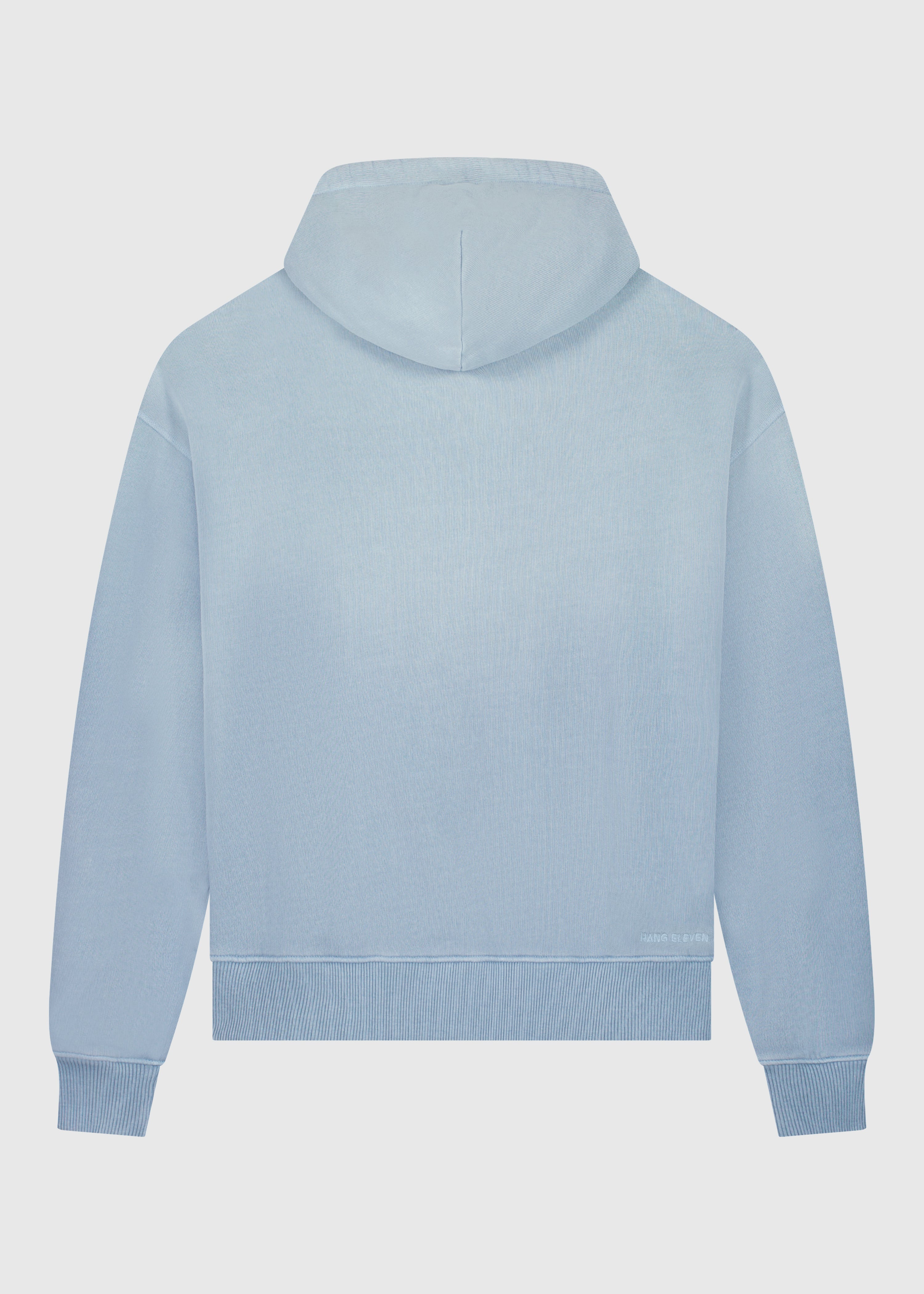 Heavy Dip Dye Hoodie - Light Blue